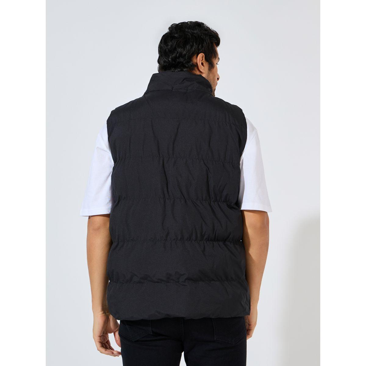 Styli Quilted Sleeveless Puffer Jacket with Zip Detail-men-clothing-jacketsandblazers-jackets-image-5