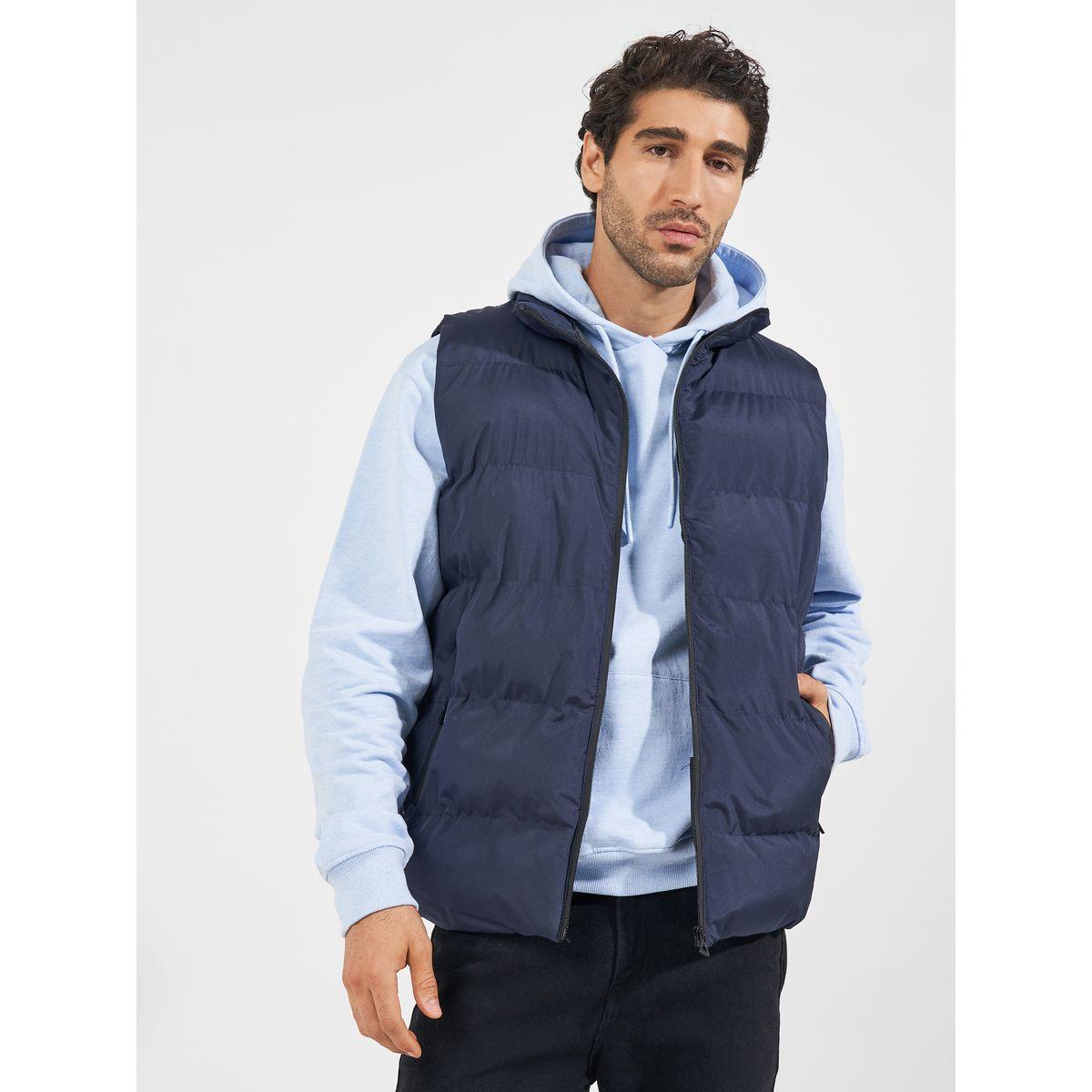 Styli Quilted Sleeveless Puffer Jacket with Zip Detail-men-clothing-jacketsandblazers-jackets-image-1
