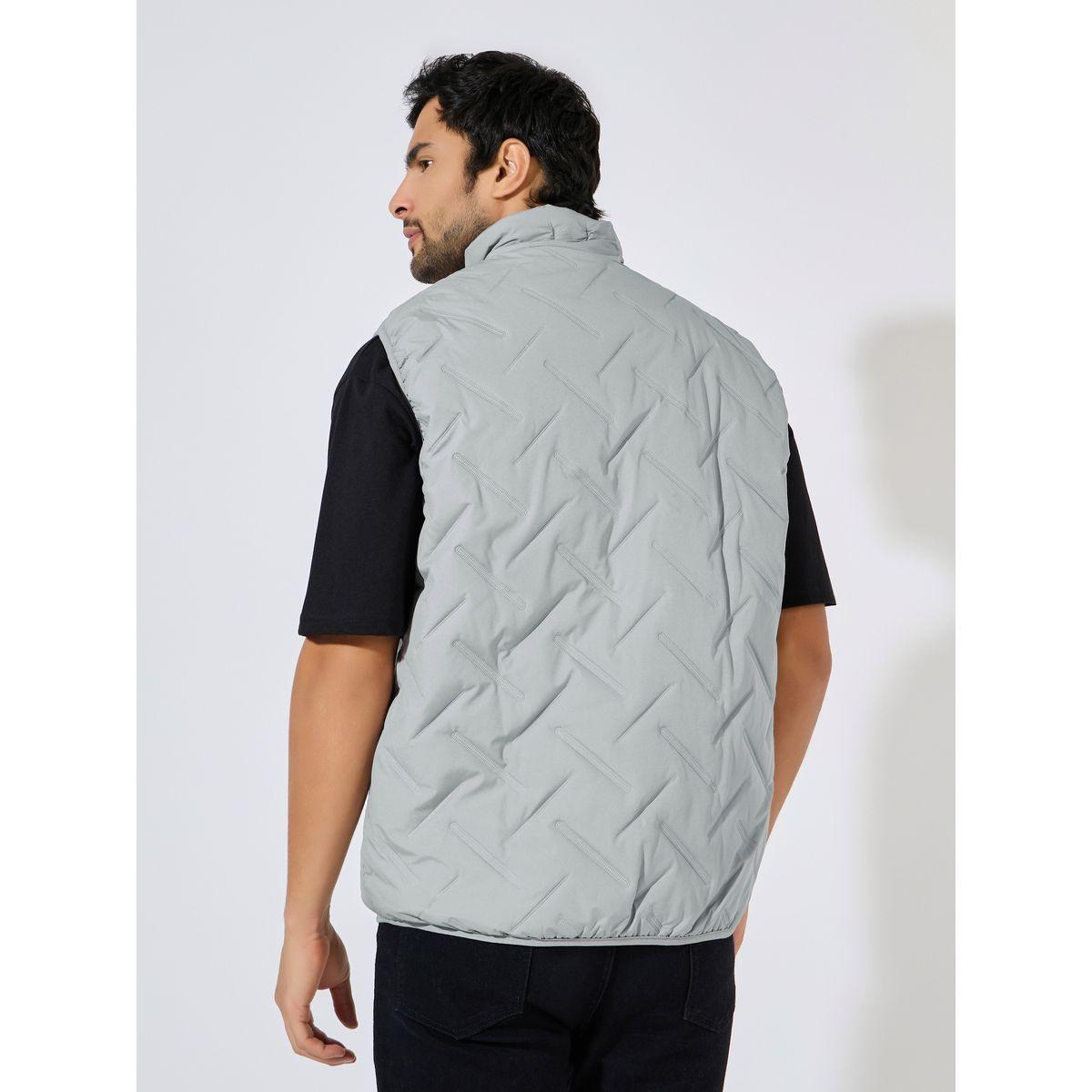 Styli Diagonal Quilted Sleeveless Puffer Jacket with Welt Pockets-men-clothing-jacketsandblazers-jackets-image-5