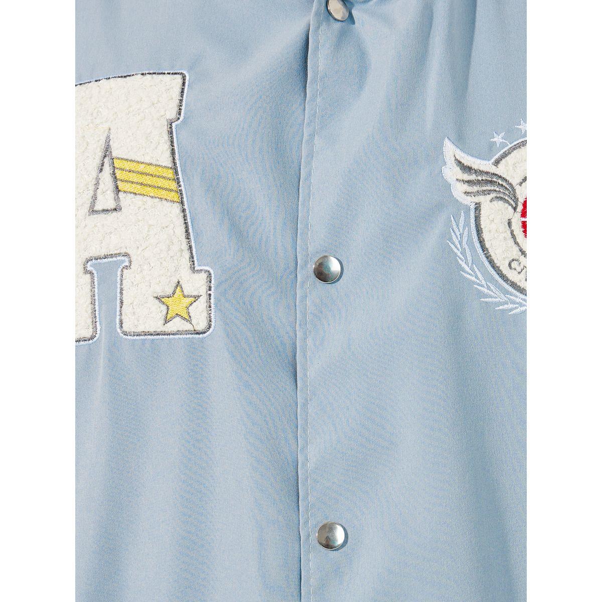 Styli Badge Detail Varsity Bomber Jacket with Rib Detail-men-clothing-jacketsandblazers-jackets-image-4