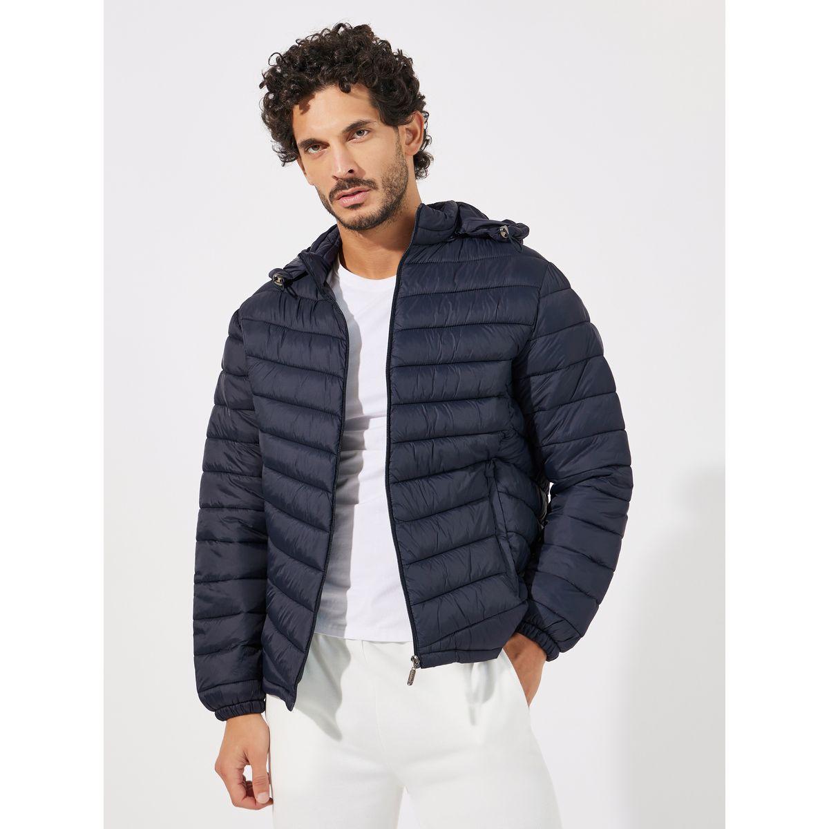 Styli Warm Quilted Hooded Puffer Jacket with Welt Pocket-men-clothing-jacketsandblazers-jackets-image-1