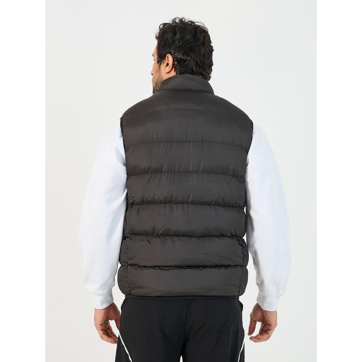 Styli Sleeveless Puffer Jacket with Contrast Zipper Detail-men-clothing-jacketsandblazers-jackets-image-4