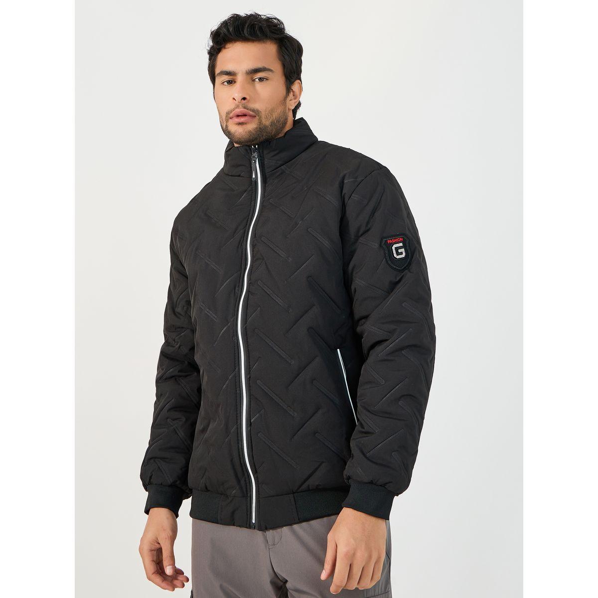Styli Diagonal Pattern Quilted Puffer Jacket-men-clothing-jacketsandblazers-jackets-image-1