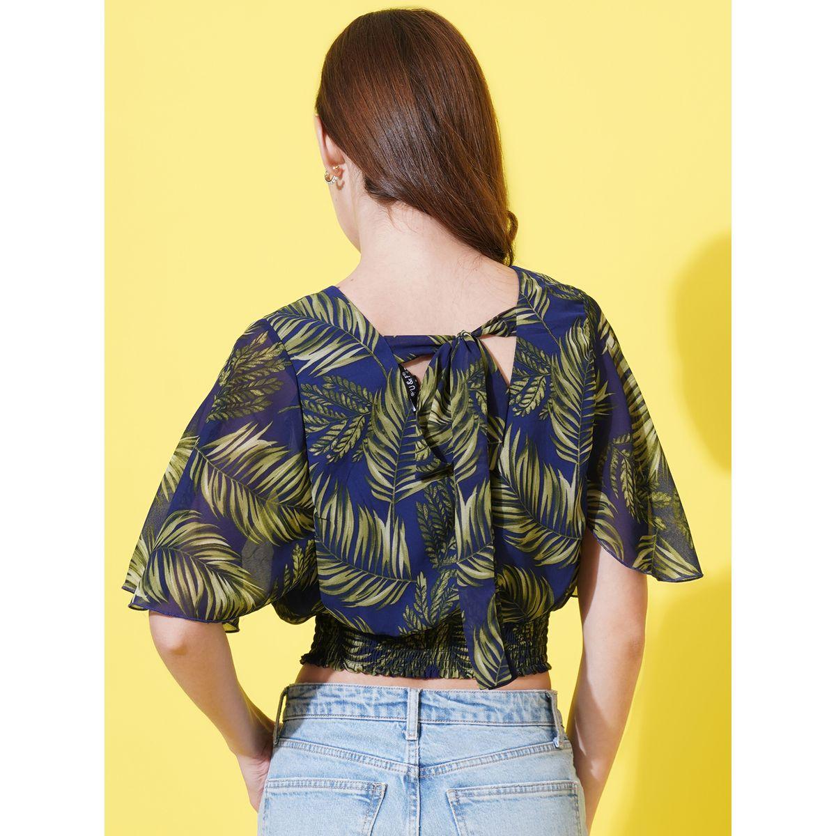 U&F X Styli  Tropical Print Crop Top with Tie-Back-women-clothing-shirtsandblouses-blouses-image-3