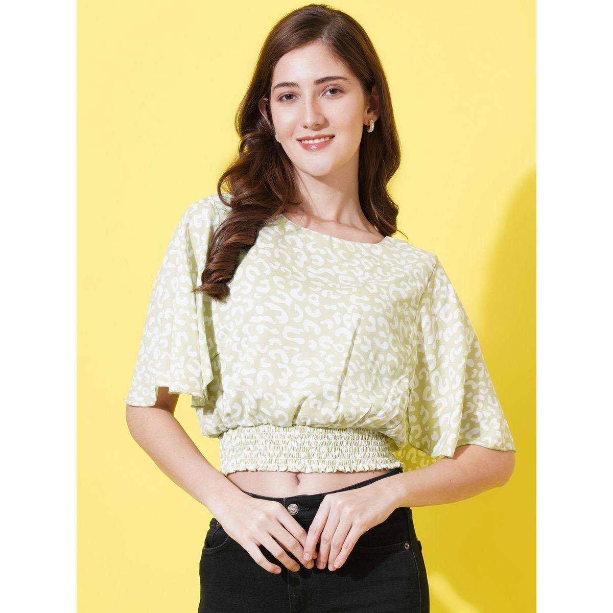 U&F X Styli  Animal Print Crop Top with Tie-Back-women-clothing-shirtsandblouses-blouses-image-1