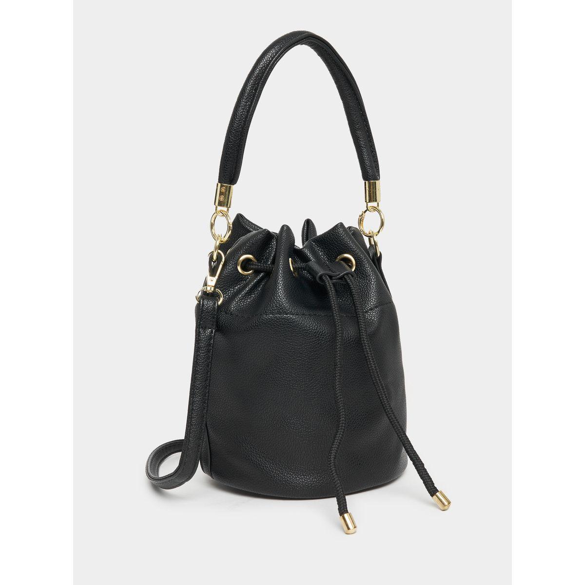 شنطة دلو بتفاصيل بارزة الملمس مع أربطة-women-bagsandwallets-handbags-image-1