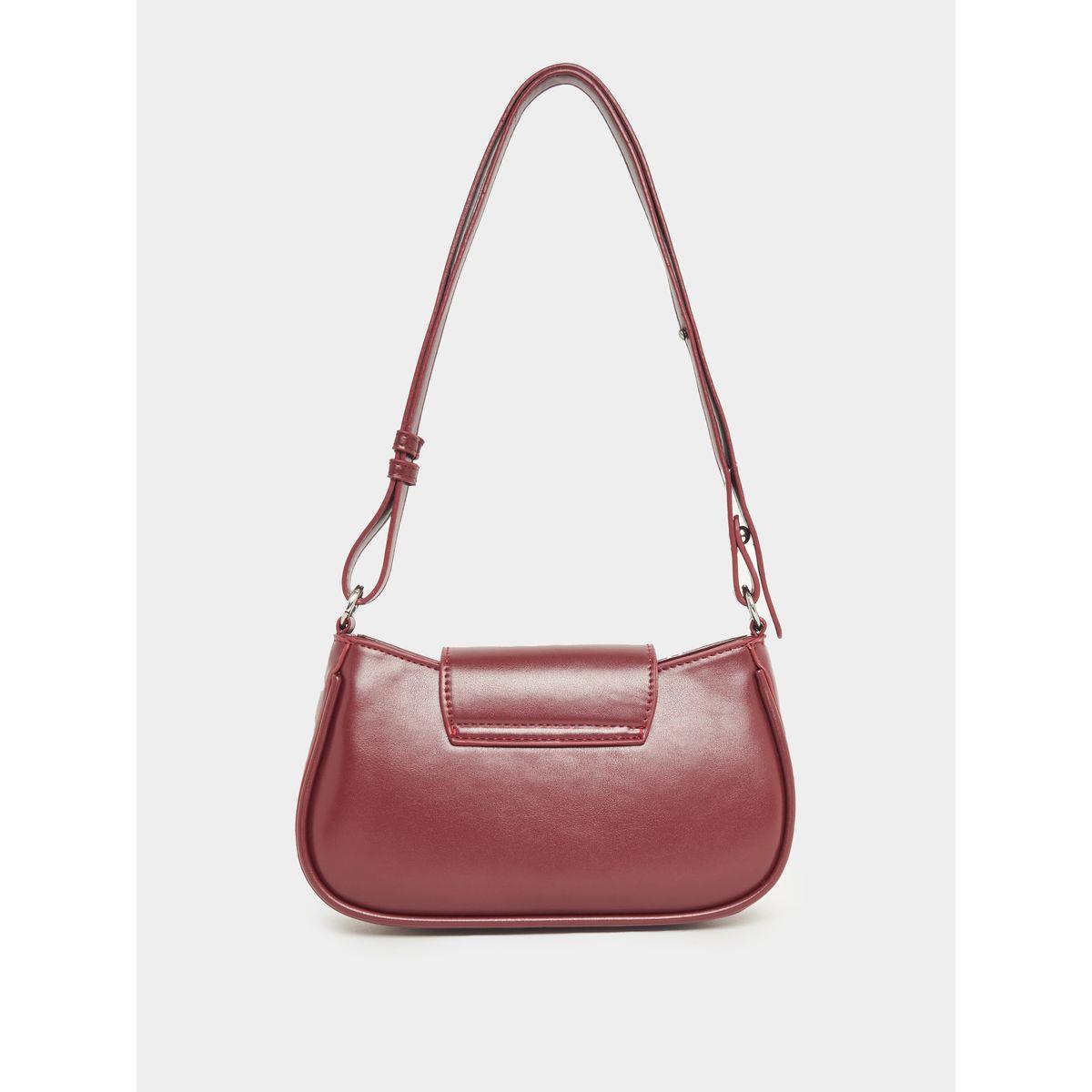 Styli Textured Shoulder Bag with Adjustable Strap-women-bagsandwallets-handbags-image-2