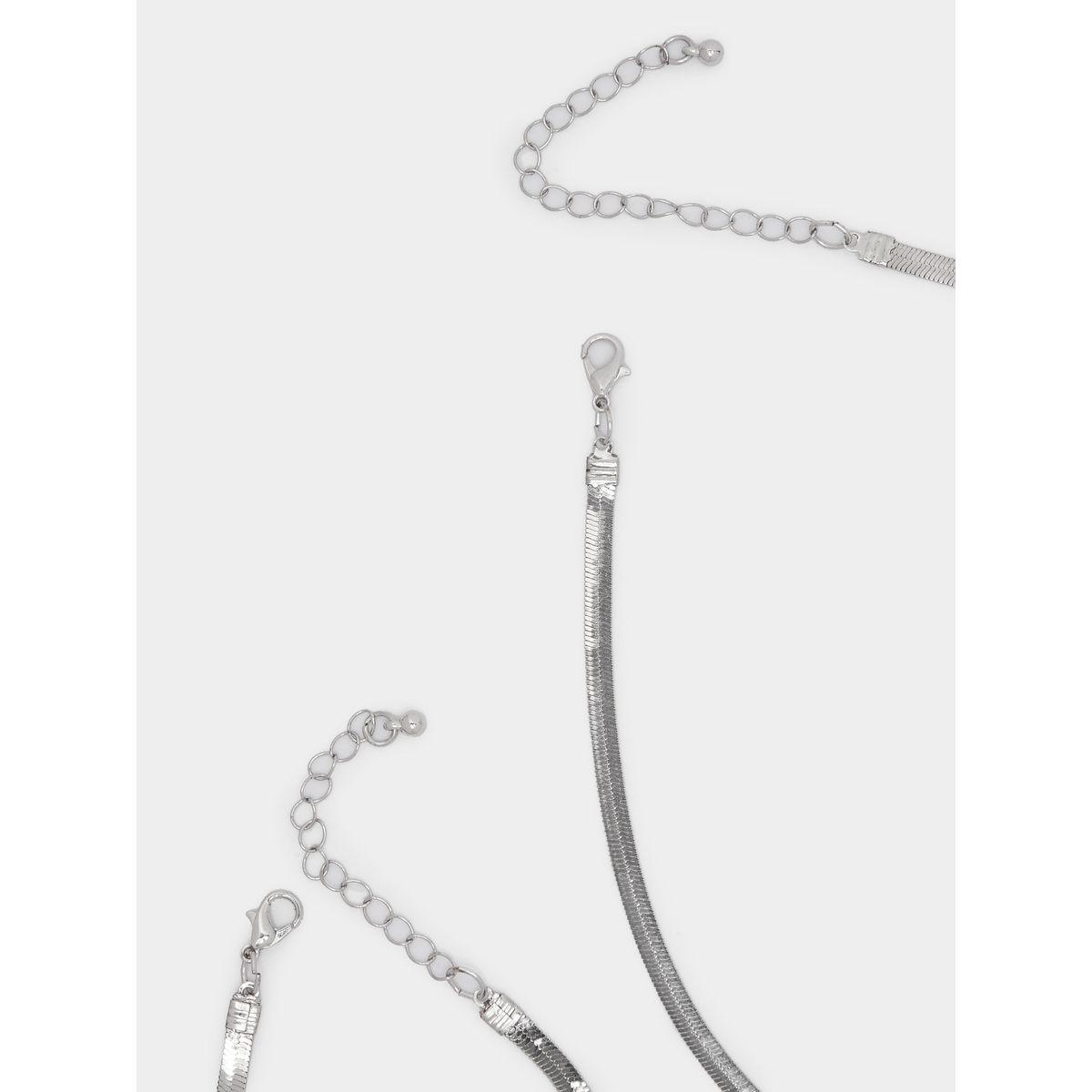 Styli Flat Chain Necklace & Bracelet Set-women-watchesandjewellery-jewellery-necklacesandpendants-image-5