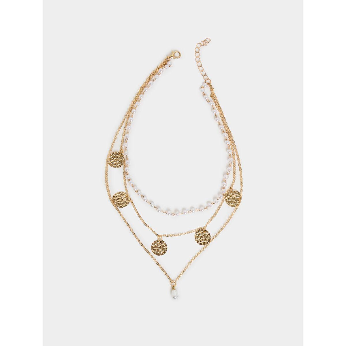 Styli Coin Drop Layered Necklace-women-watchesandjewellery-jewellery-necklacesandpendants-image-1