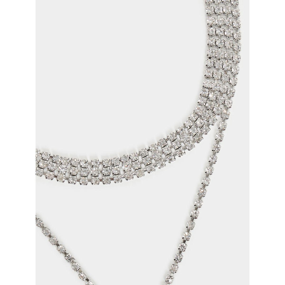 Styli Rhinestone Embellished Layered Necklace-women-watchesandjewellery-jewellery-necklacesandpendants-image-2