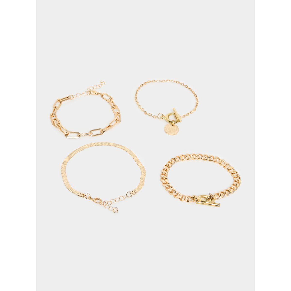 مجموعة من 4 اساور يد متنوعة-women-watchesandjewellery-jewellery-banglesandbracelets-image-2