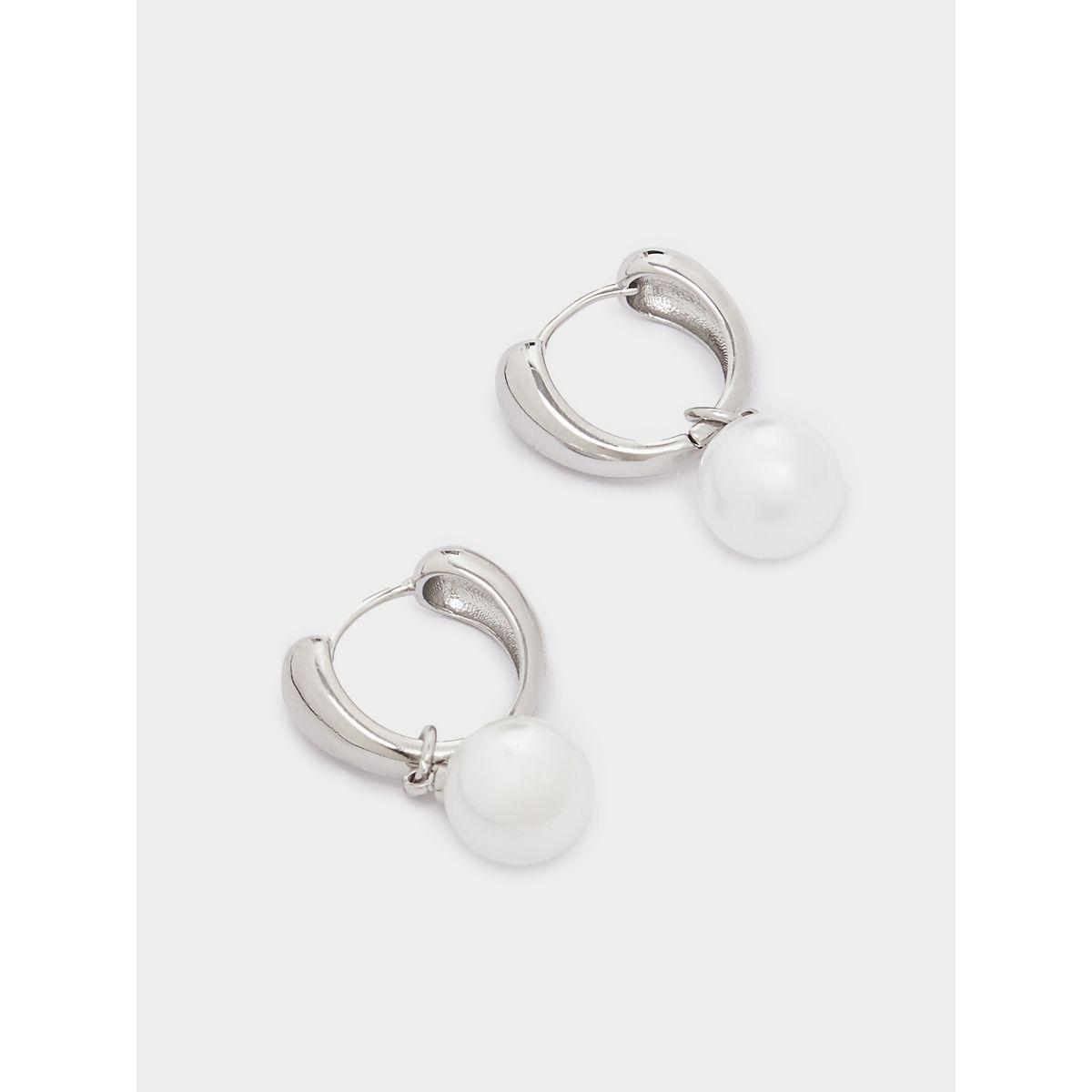 Styli Pearl Drop Earrings-women-watchesandjewellery-jewellery-earrings-image-2