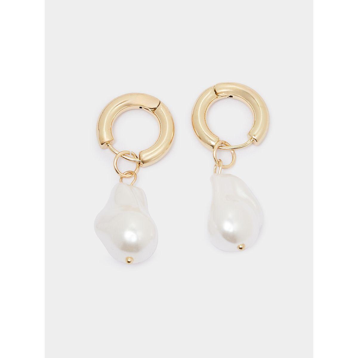 Styli Big Pearl Earrings-women-watchesandjewellery-jewellery-earrings-image-1