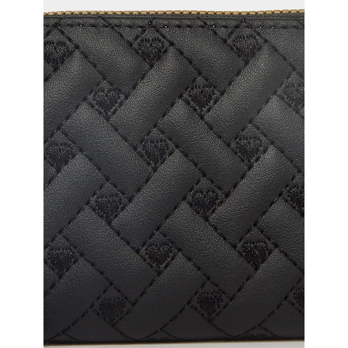 Styli Textured Wallet with Pompom Accent-women-bagsandwallets-wallets-image-4