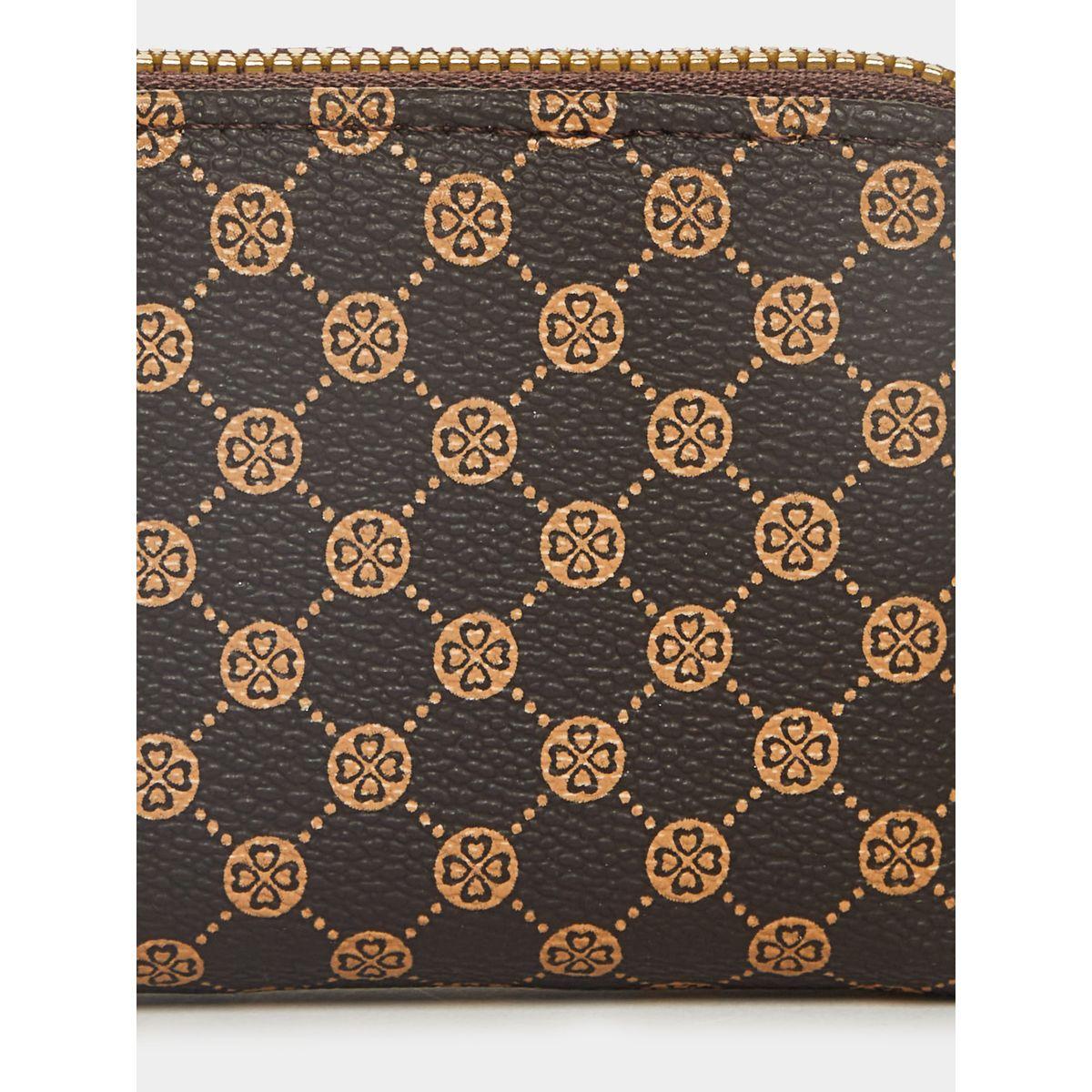 Styli Textured Print Wallet with Zip Closure-women-bagsandwallets-wallets-image-3