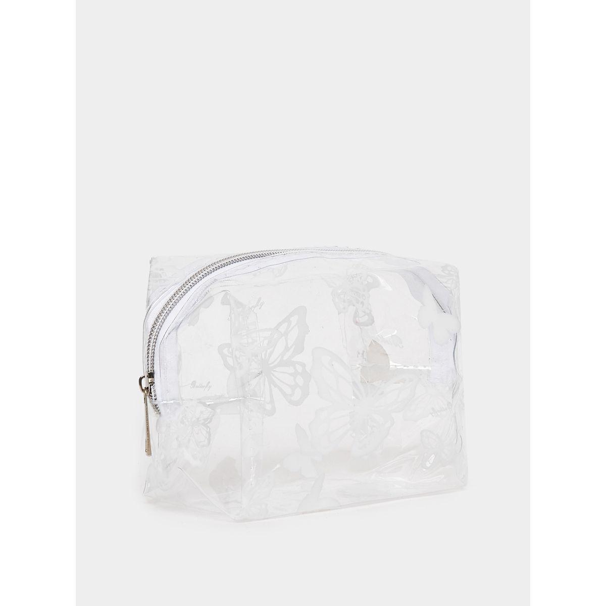 Styli Butterfly Print Transparent Wash Bag-women-bagsandwallets-handbags-image-1