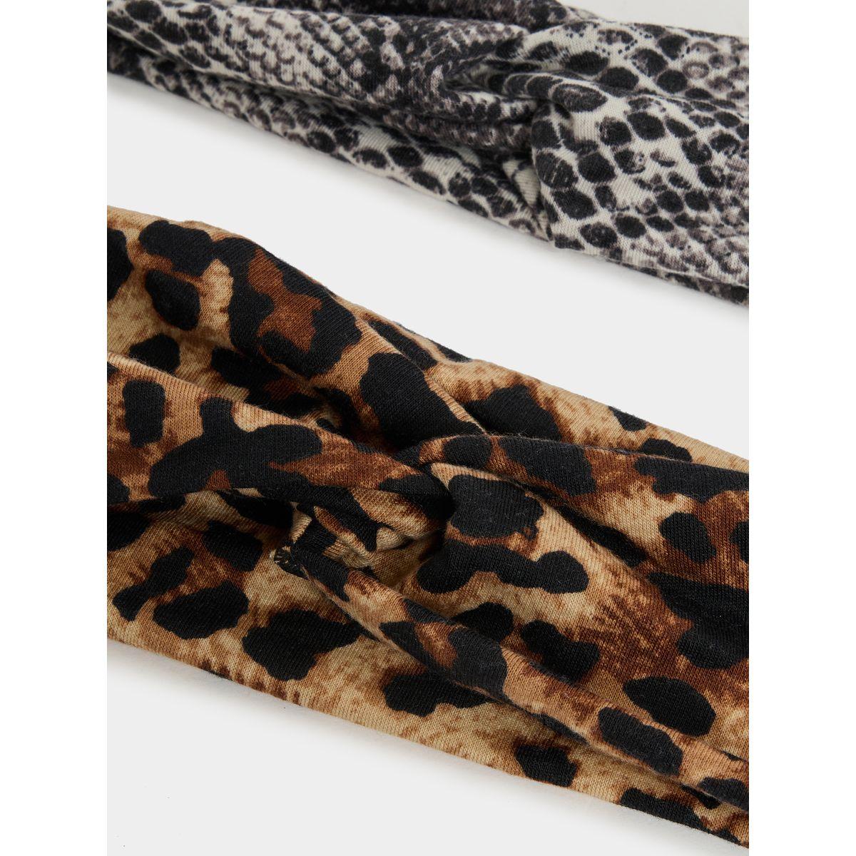 مجموعة من 2 طوق شعر بطبعة حيوان-women-hairaccessories-bands-image-6