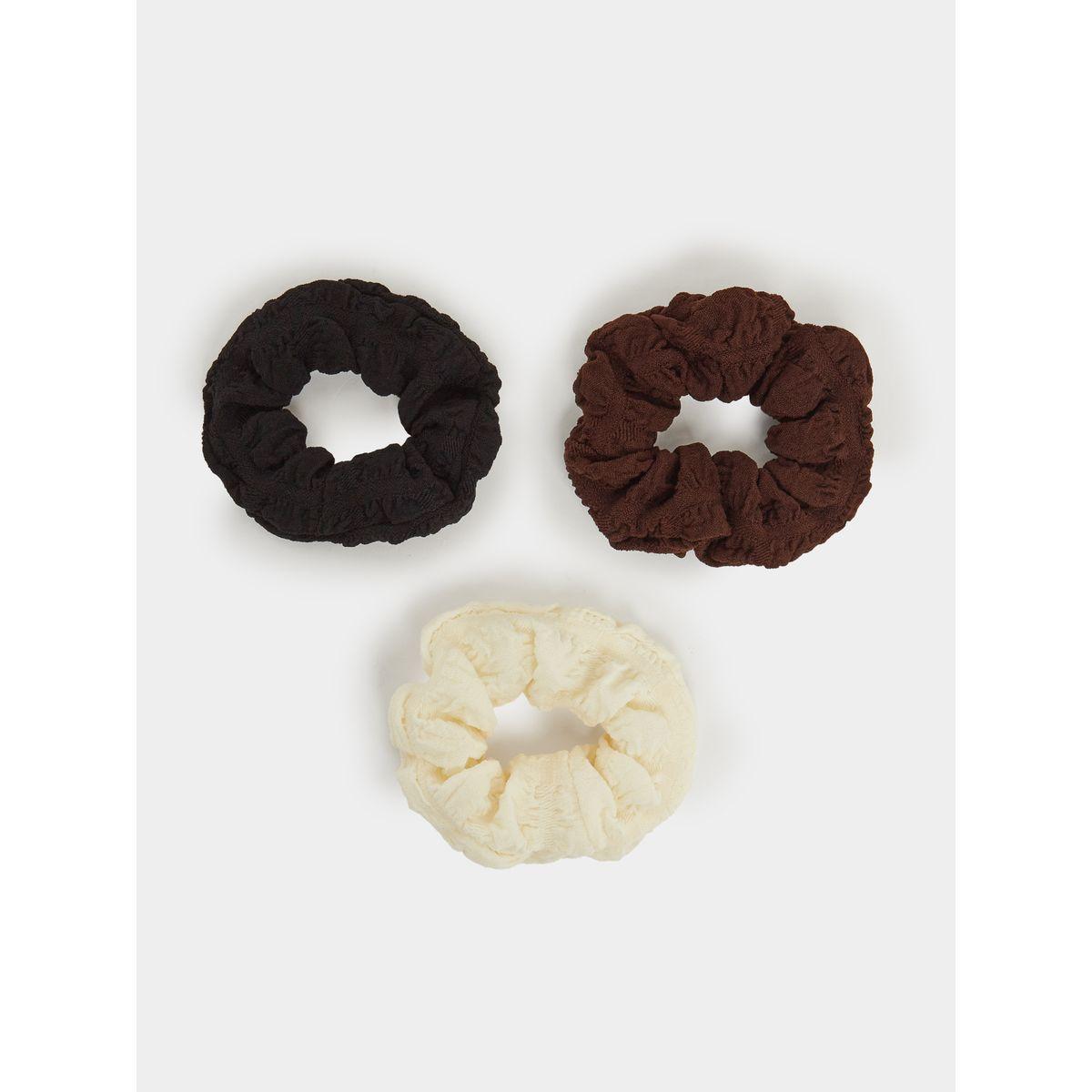 Styli Set of 3 - Textured Hair Scrunchies-women-hairaccessories-bands-image-1