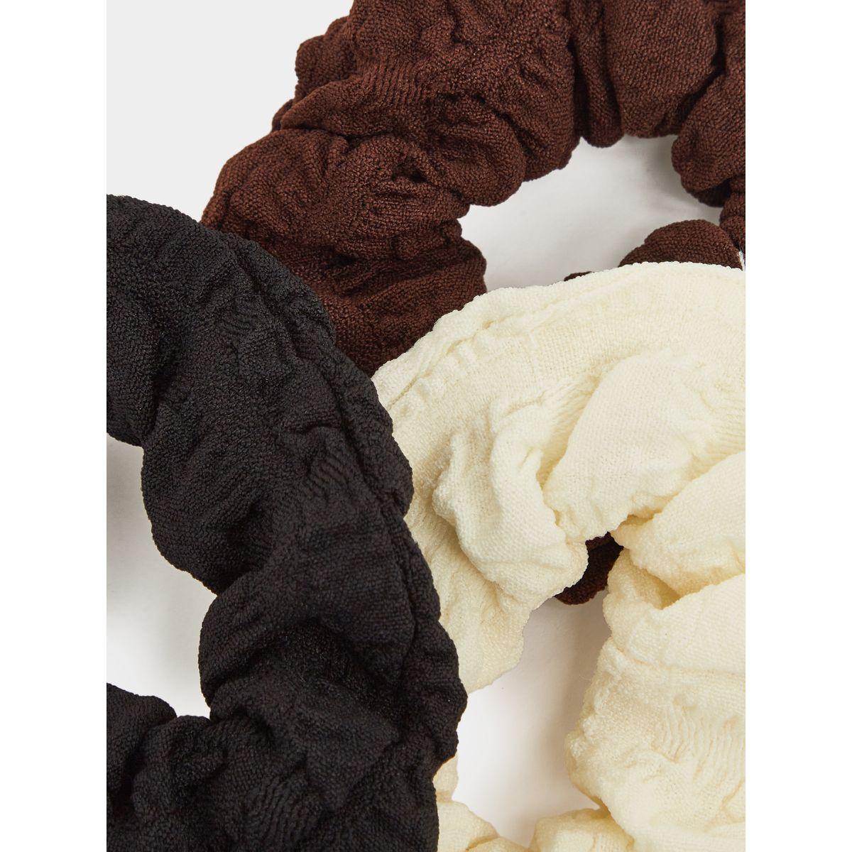 Styli Set of 3 - Textured Hair Scrunchies-women-hairaccessories-bands-image-2