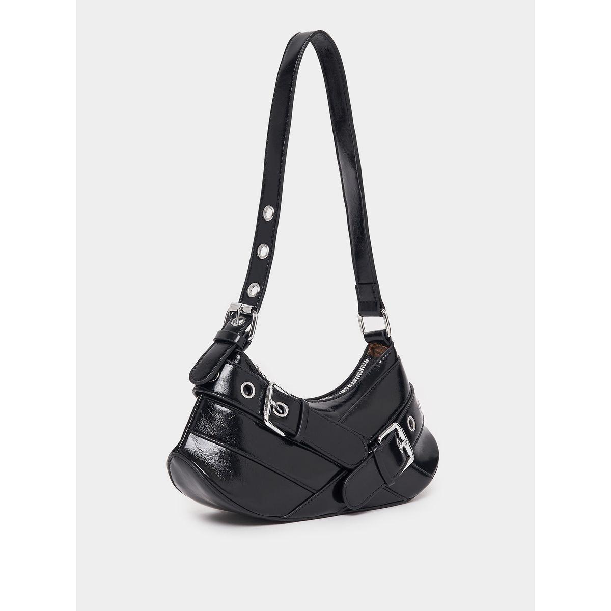 Styli Belted Shoulder Bag with Adjustable Strap-women-bagsandwallets-handbags-image-1