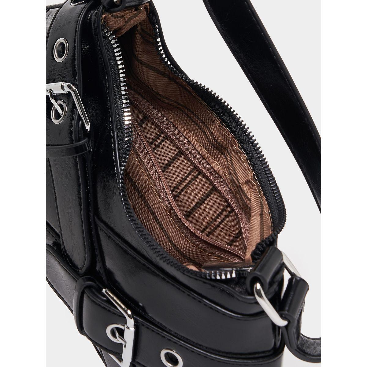 Styli Belted Shoulder Bag with Adjustable Strap-women-bagsandwallets-handbags-image-4