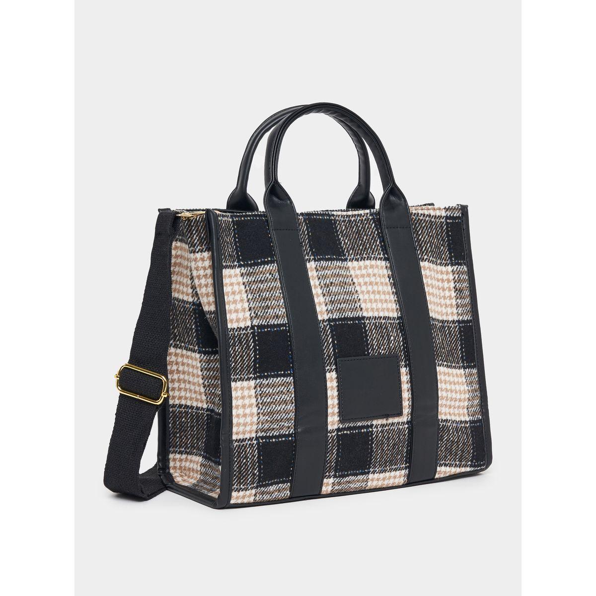 شنطة يد مطبعة بنمط كاروهات-women-bagsandwallets-handbags-image-1