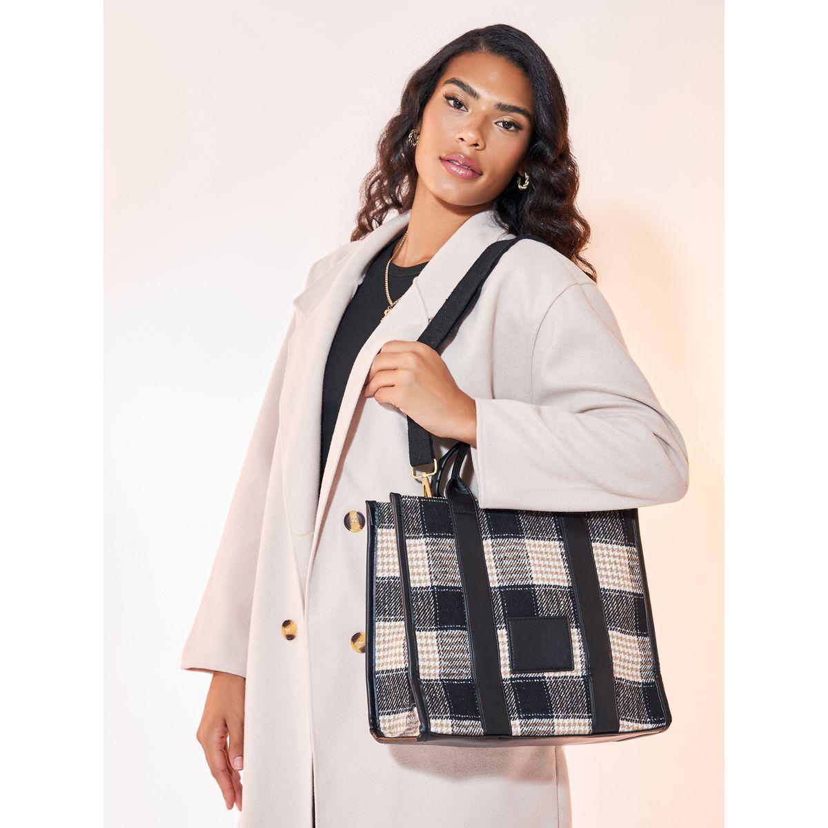 Styli Checked Design Handbag-women-bagsandwallets-handbags-image-2
