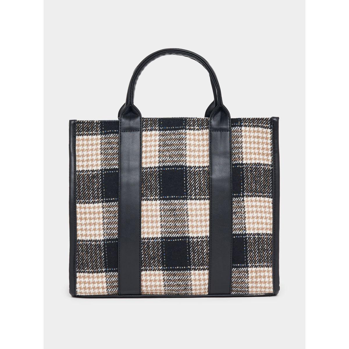 Styli Checked Design Handbag-women-bagsandwallets-handbags-image-5