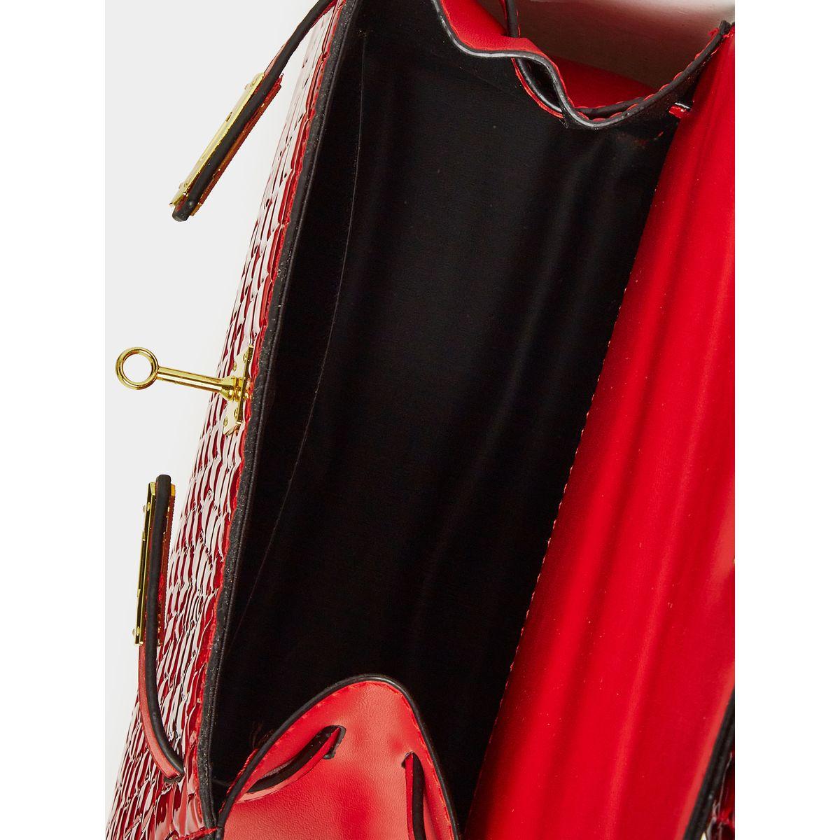 Styli Croc Skin Textured Handbag-women-bagsandwallets-handbags-image-4