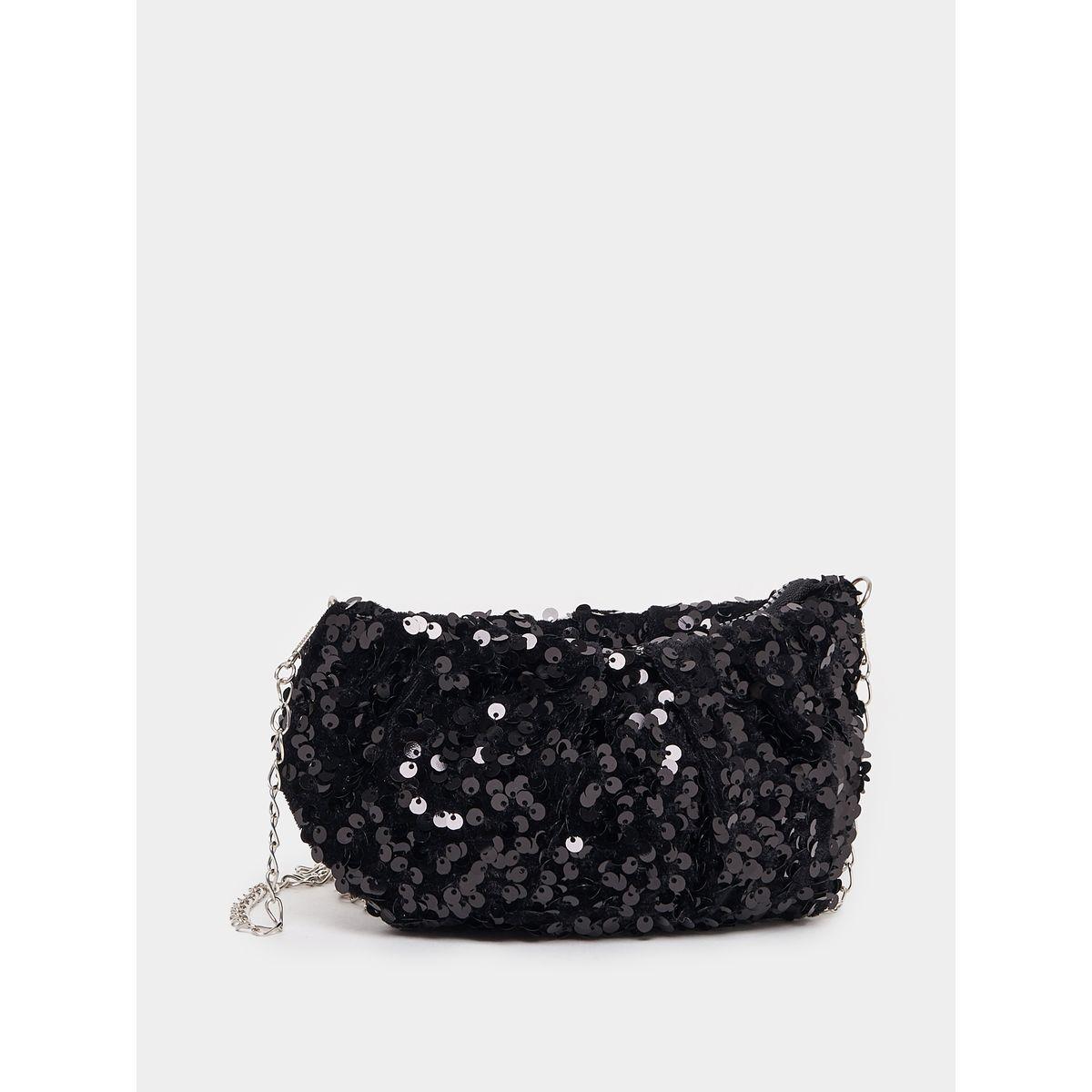 Styli Sequined Clutch with Chain Strap-women-bagsandwallets-handbags-image-1