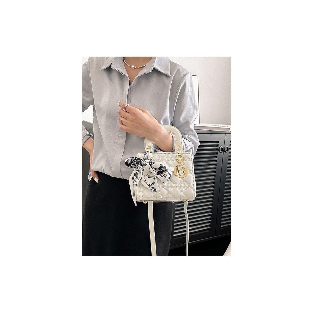 Quilted Satchel Bag with Ribbon Detail-women-bagsandwallets-handbags-image-8