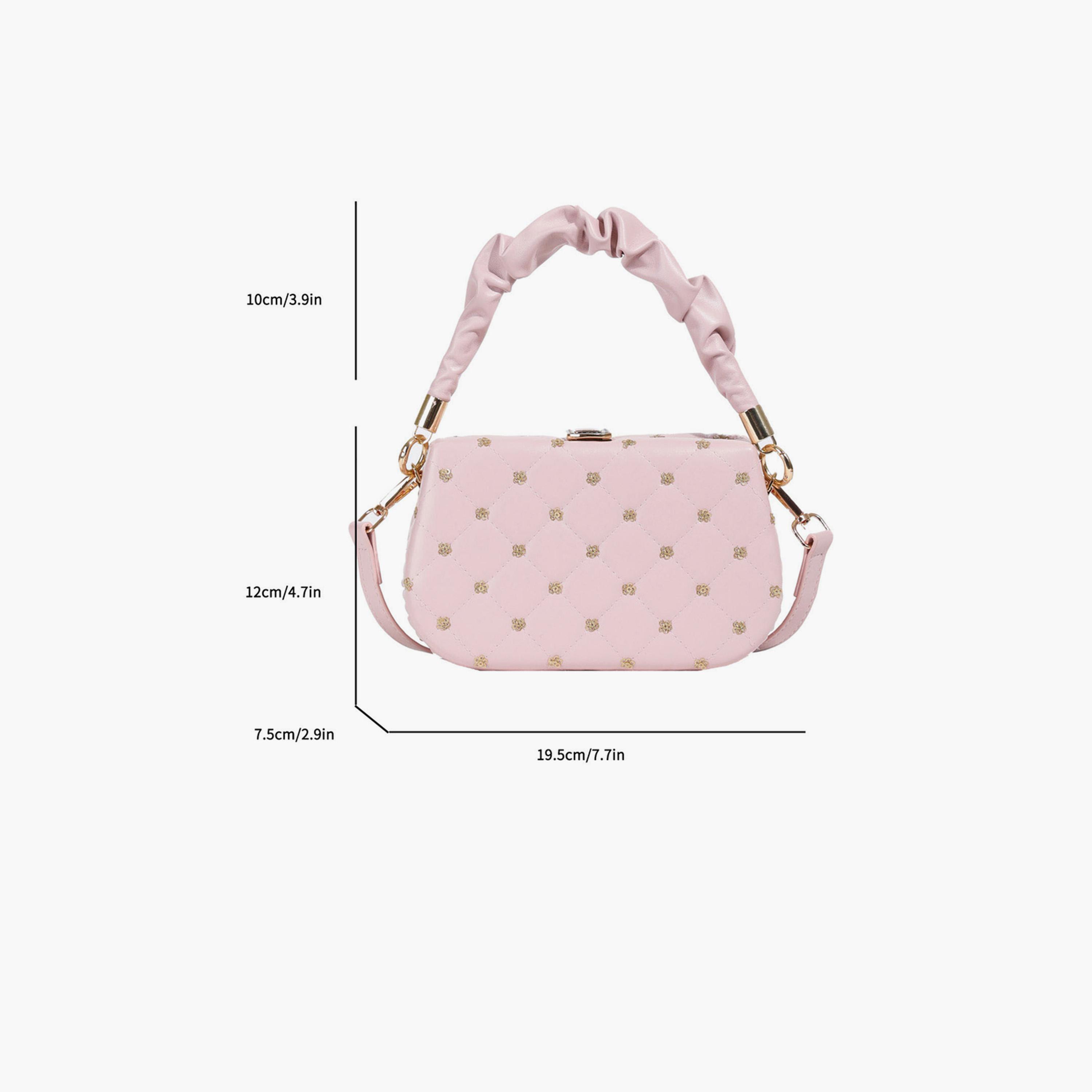 Styli Quilted Mini Handbag with Top Handle-women-bagsandwallets-handbags-image-3