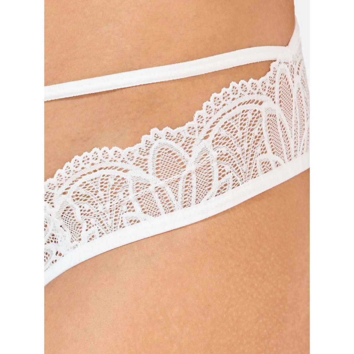 Styli Scalloped Edge Cut-Out Detail Lace Brazilian-women-clothing-lingerie-panties-image-2