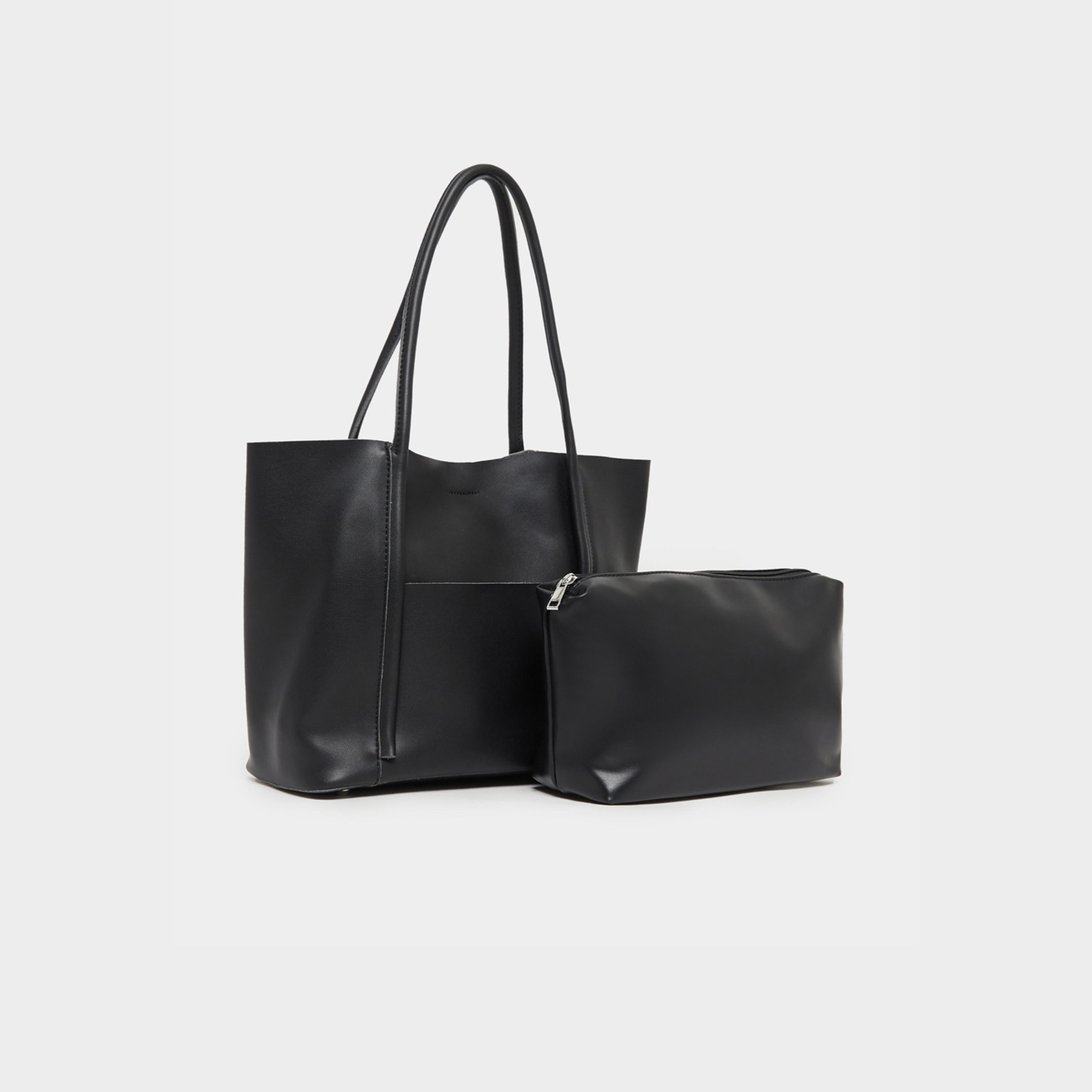 ستايلي - حقيبة كتف سادة مع جيب خارجي-women-bagsandwallets-handbags-image-6