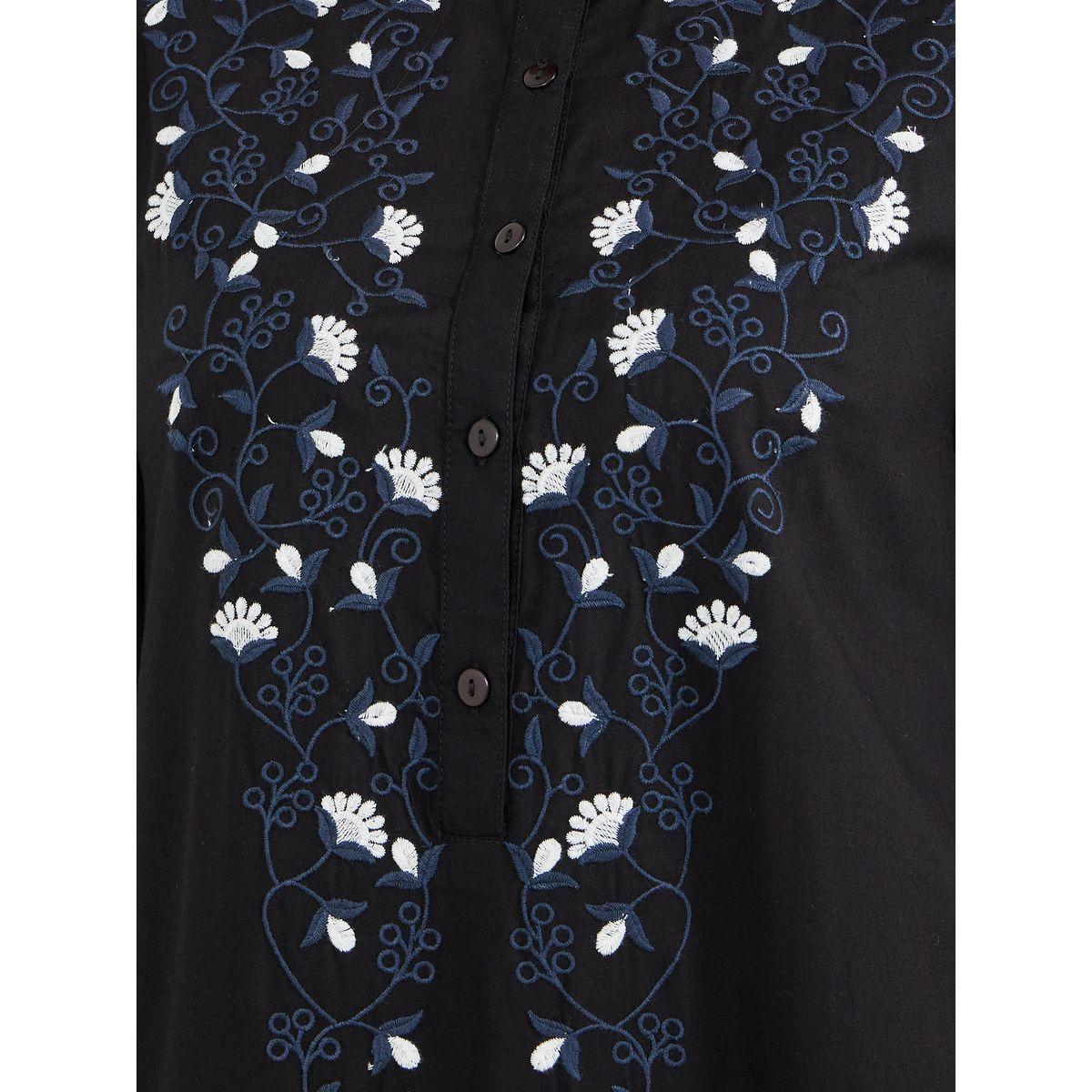 Embroidered A-Line Jalabiya with Button Detail-women-arabicclothing-jalabiyas-image-5