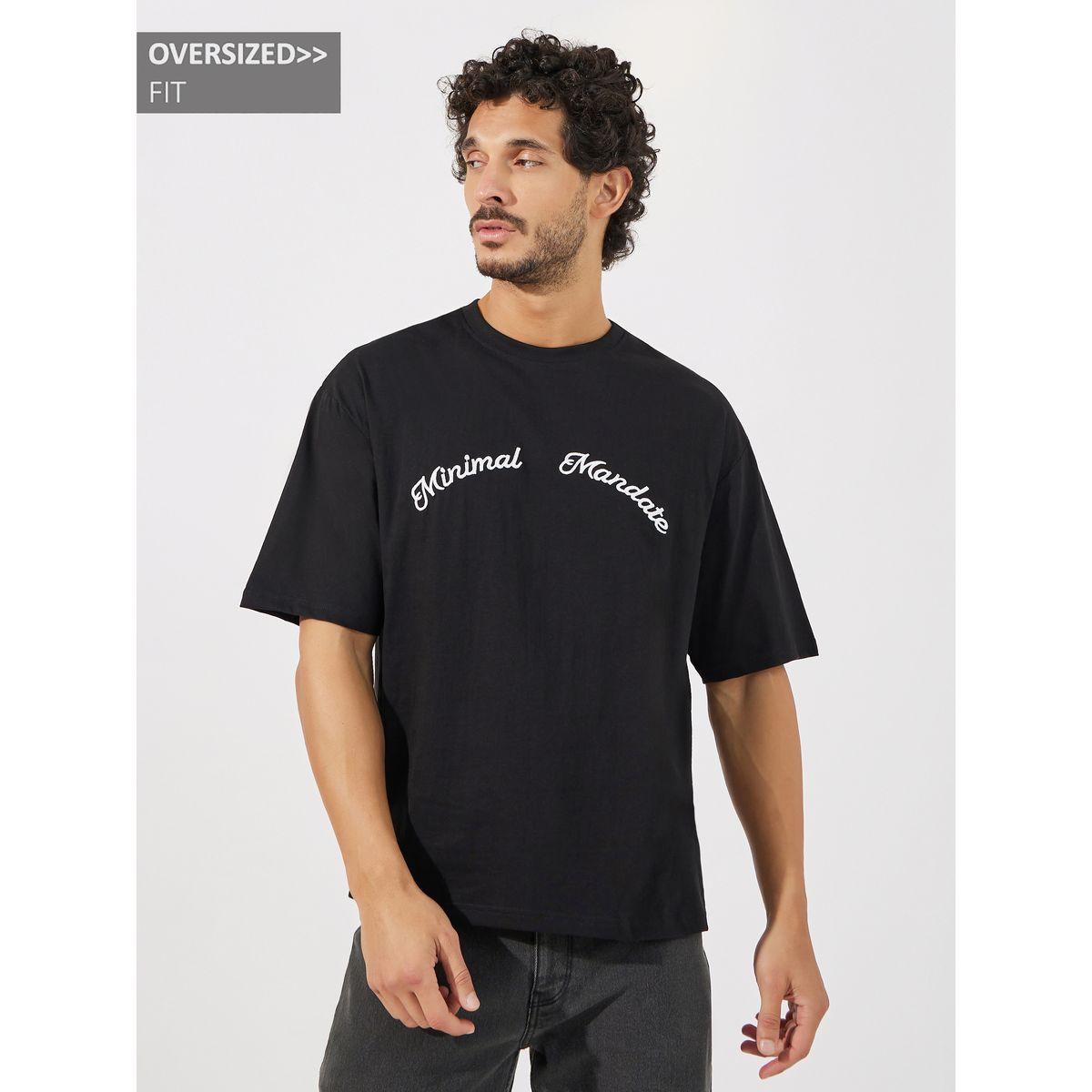 Styli Oversized Mock Neck Heavy Jersey Embroidered T-Shirt-men-clothing-tshirtsandpolos-tshirts-image-1