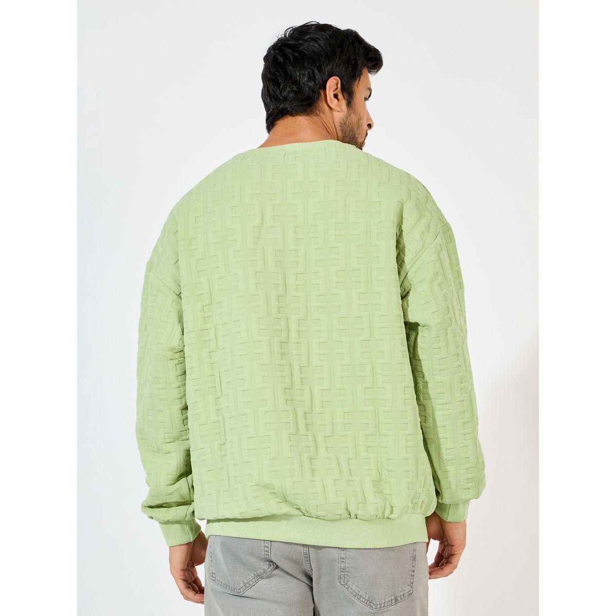 Styli Oversized Jacquard Knit Dropped Shoulder Sweatshirt-men-winterwear-hoodiesandsweatshirts-image-4