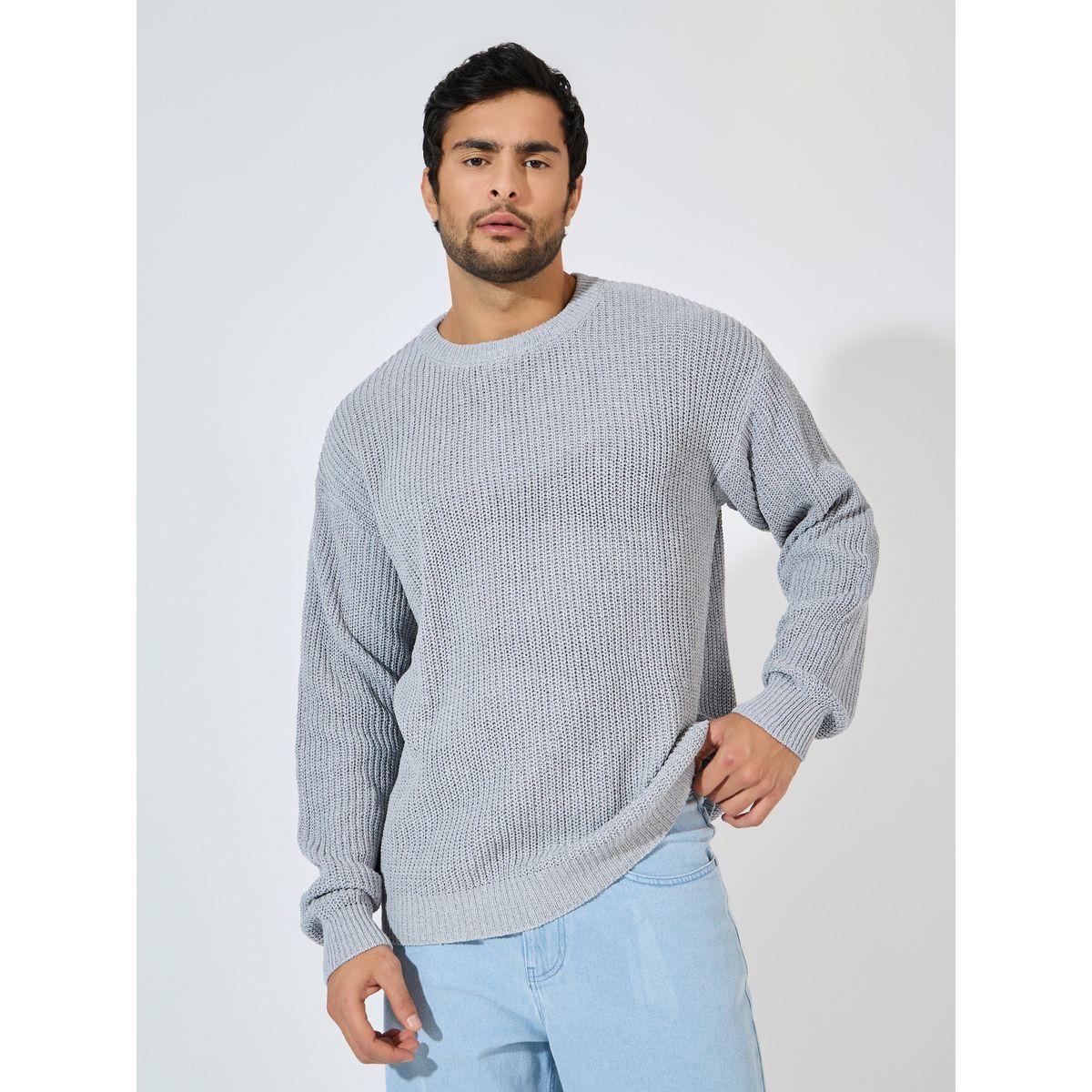 Styli Textured Knit Oversized Sweater-men-clothing-sweatersandpullovers-image-1