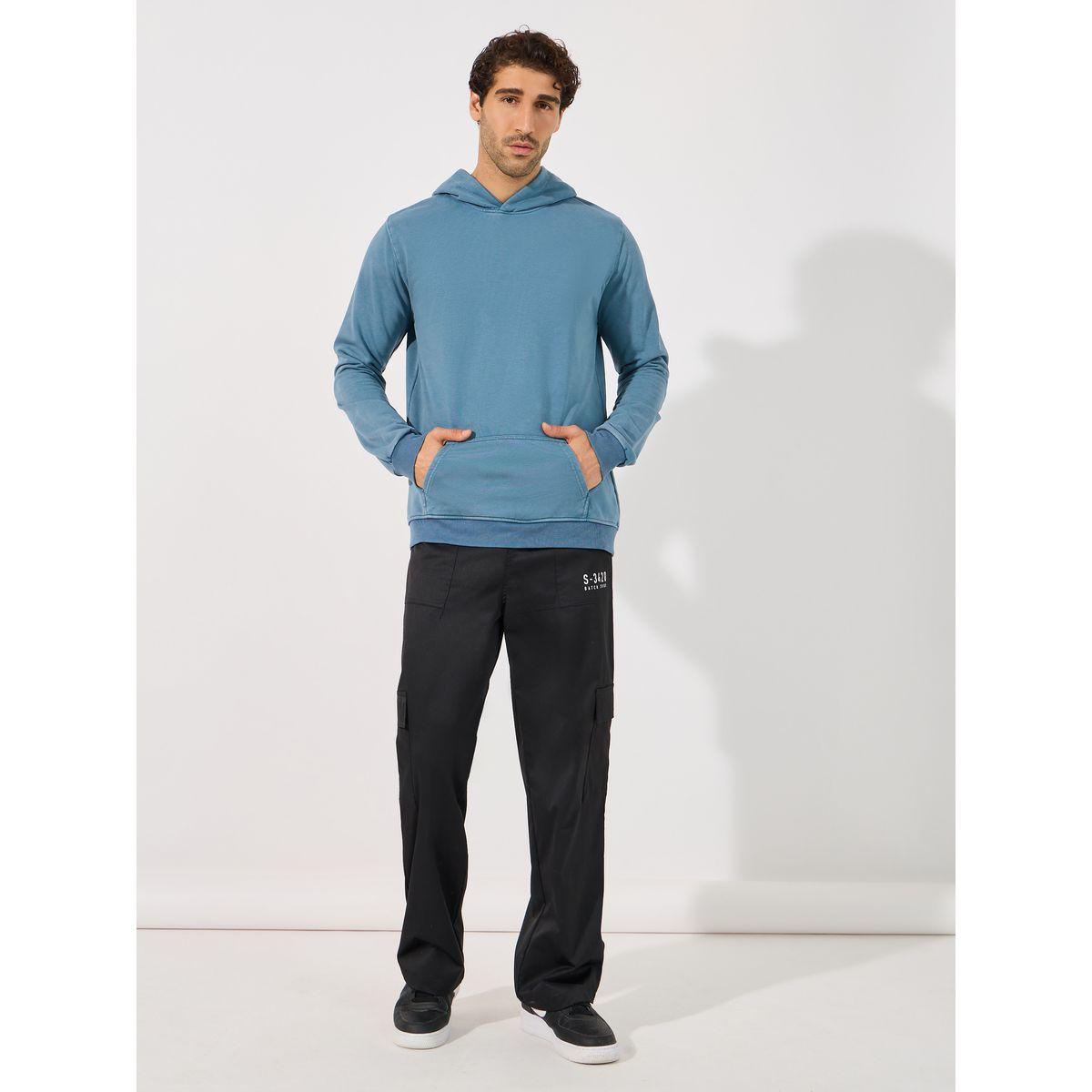 Styli Oversized Washed Hoodie with Kangaroo Pocket-men-winterwear-hoodiesandsweatshirts-image-2