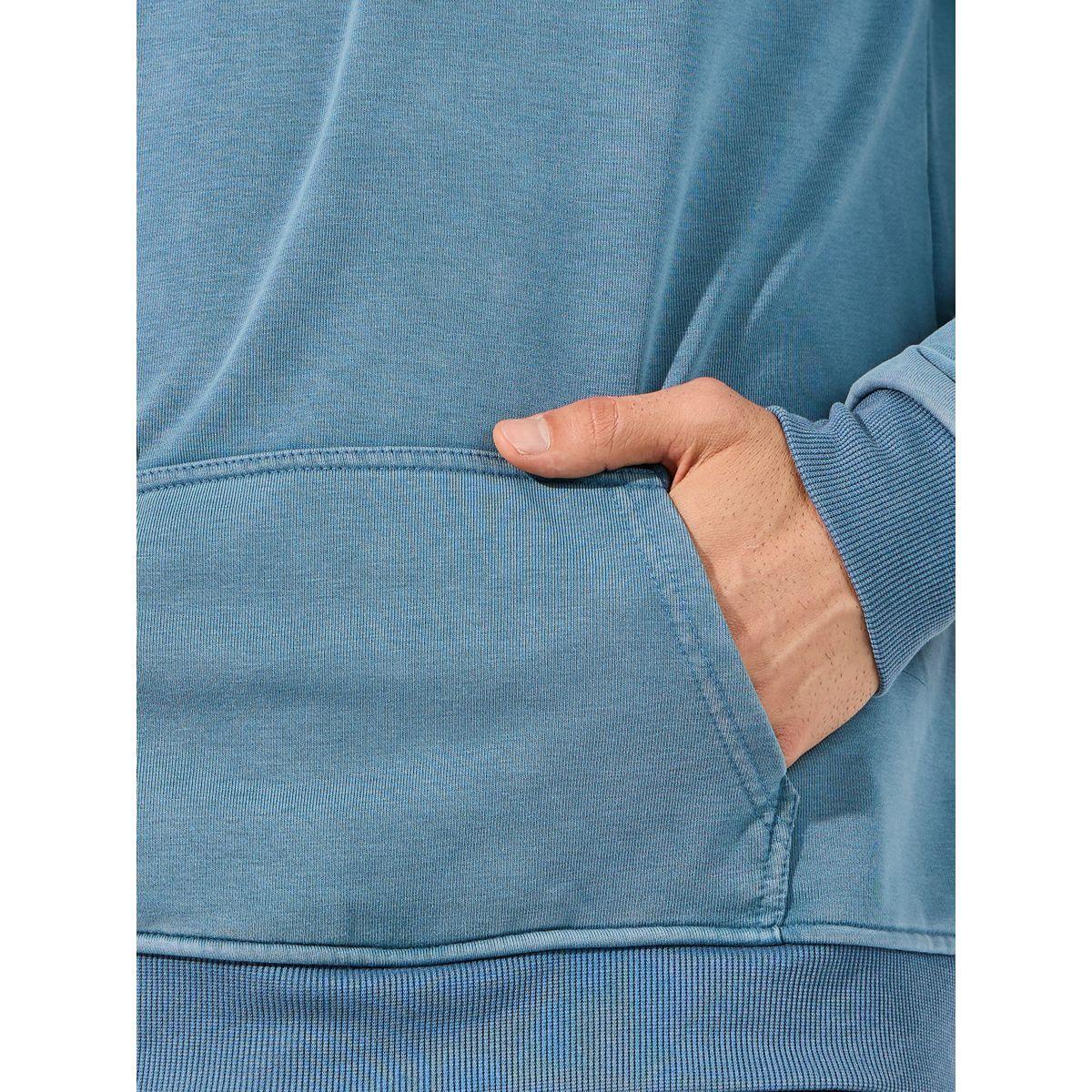 Styli Oversized Washed Hoodie with Kangaroo Pocket-men-winterwear-hoodiesandsweatshirts-image-3