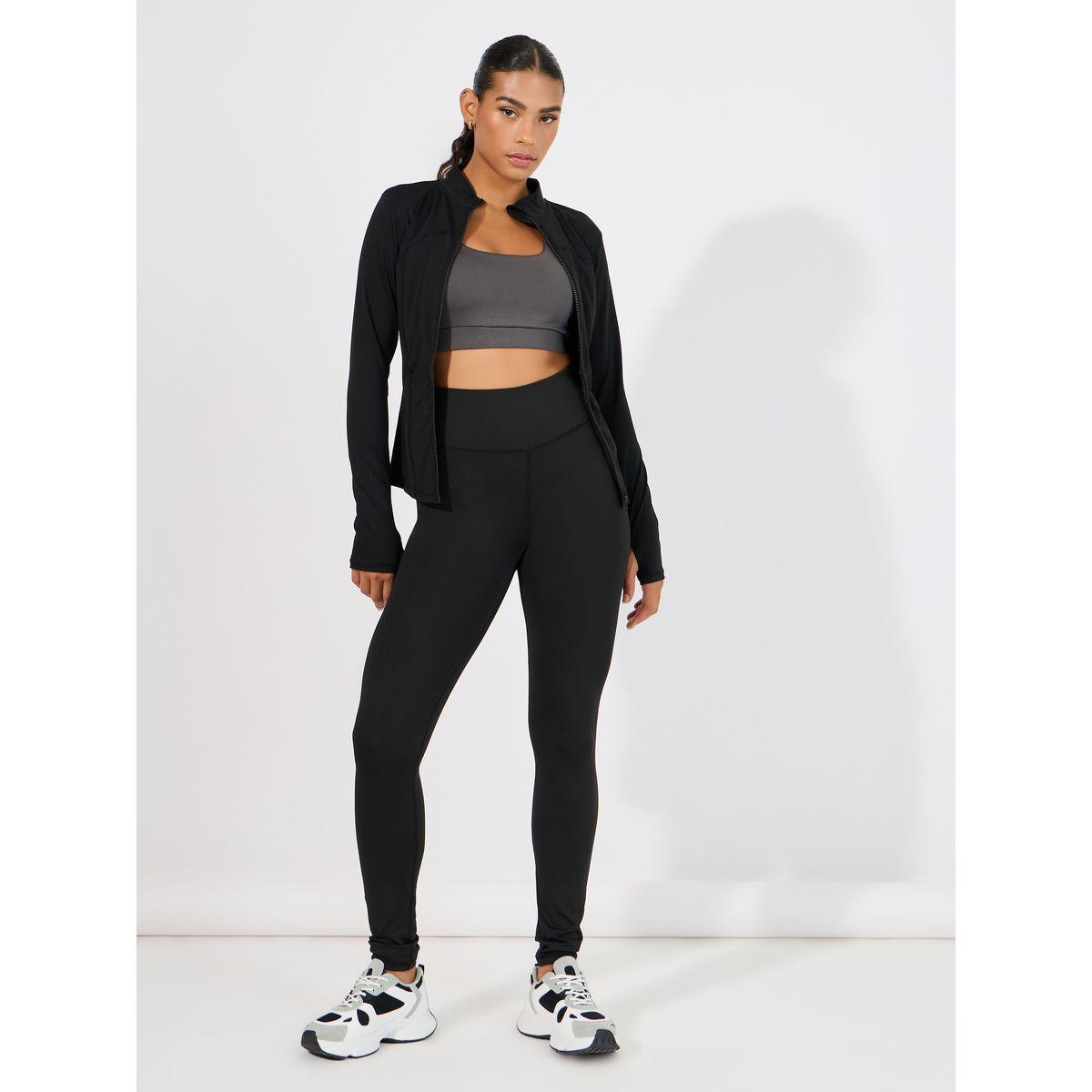 Styli Active Stitch & Thumbhole Detail Zip Up Jacket-women-clothing-sportswearandactivewear-coatsandjackets-jackets-image-3