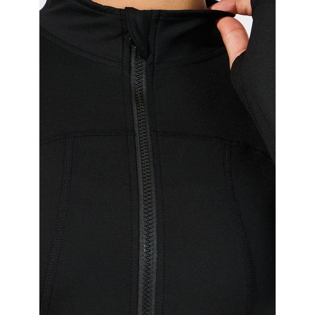 Styli Active Stitch & Thumbhole Detail Zip Up Jacket-women-clothing-sportswearandactivewear-coatsandjackets-jackets-image-4