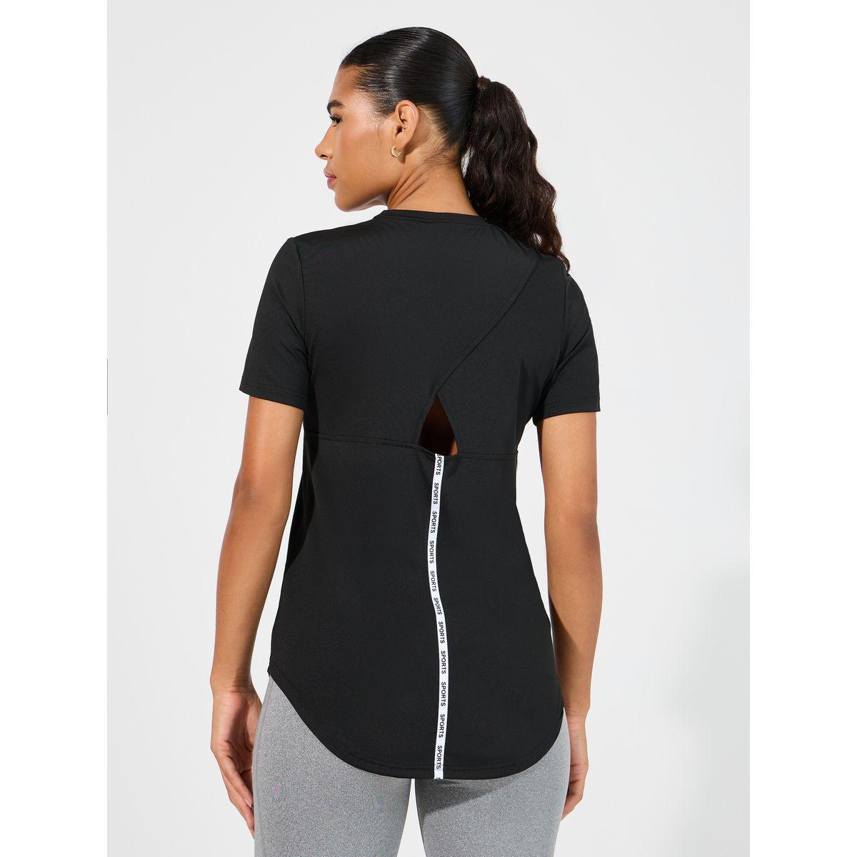 بلوزة مزينة بفتحات مع أكمام قصيرة-women-clothing-sportswearandactivewear-tshirtsandvests-image-4