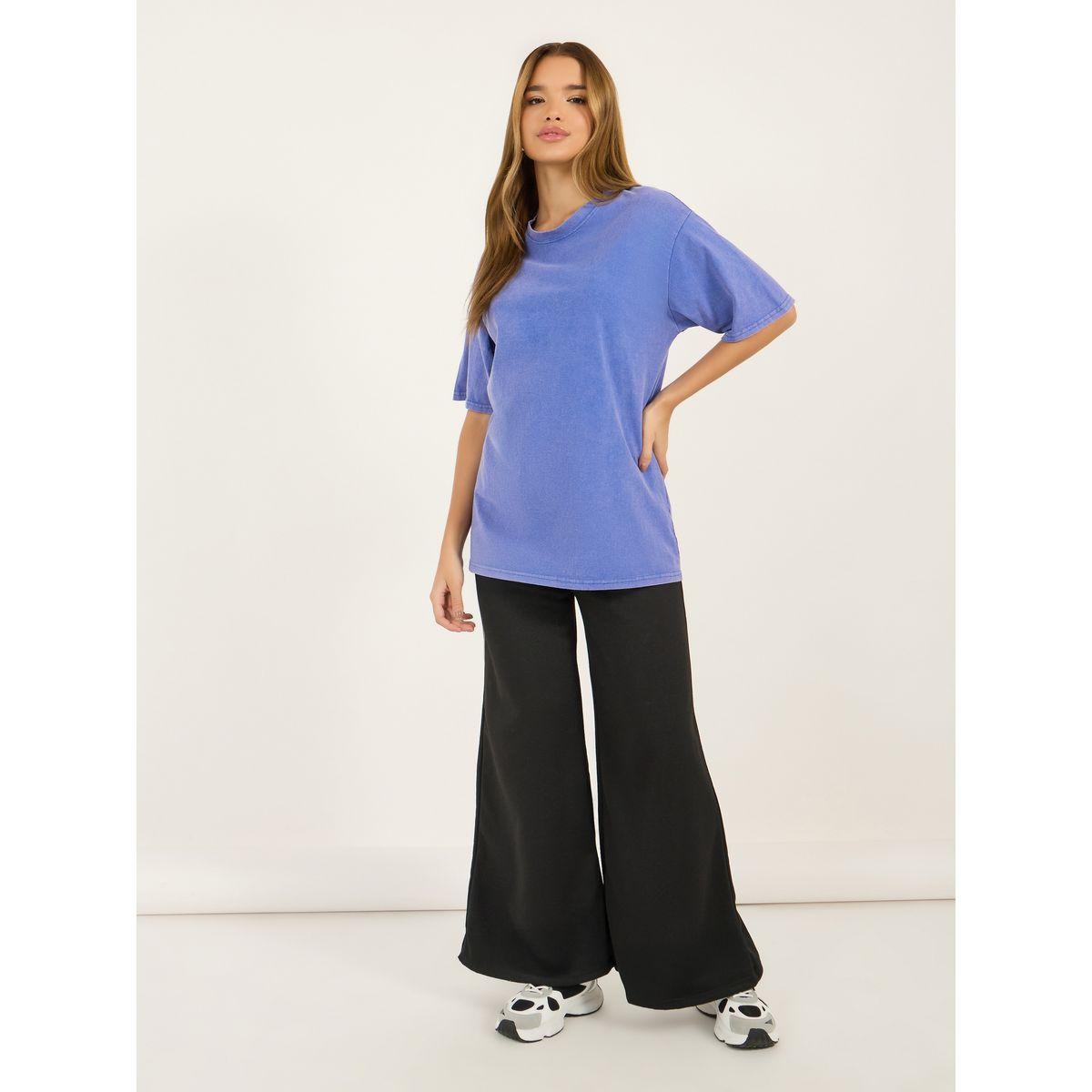 Styli Acid Washed Oversized Dropped Shoulder T-Shirt-women-clothing-tshirts-image-3