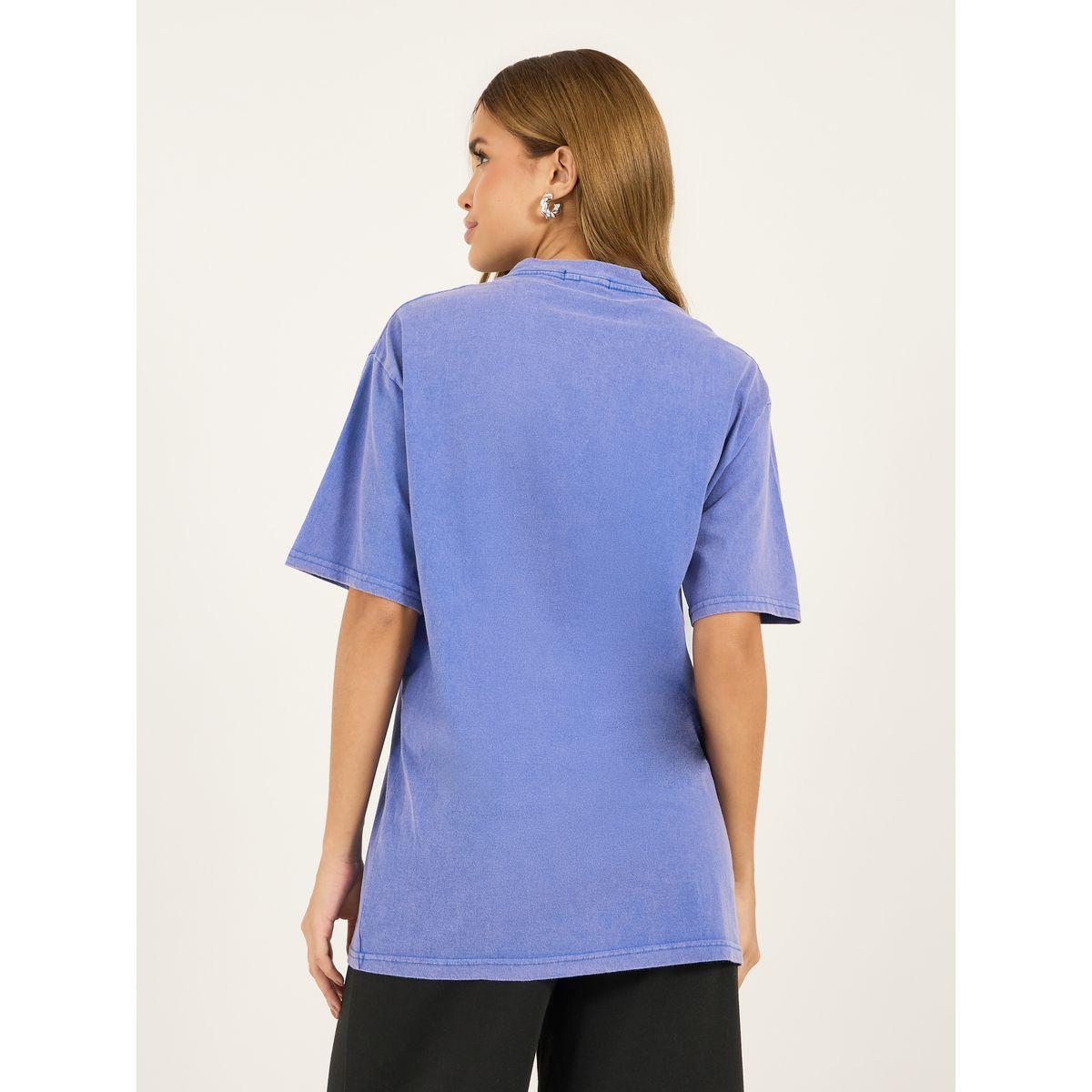 Styli Acid Washed Oversized Dropped Shoulder T-Shirt-women-clothing-tshirts-image-5