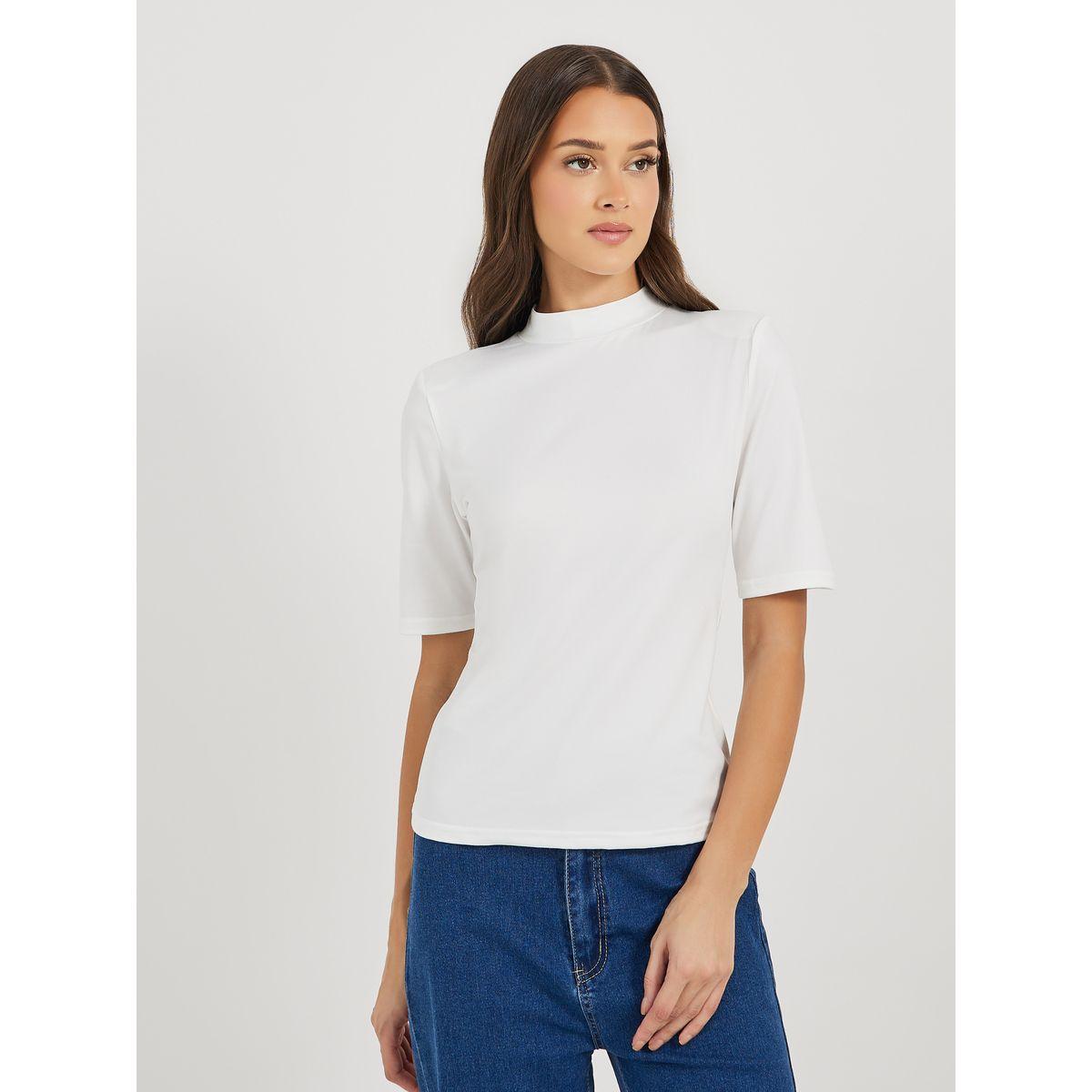 Styli High Neck Padded Shoulder Fitted T-Shirt-women-clothing-tshirts-image-3