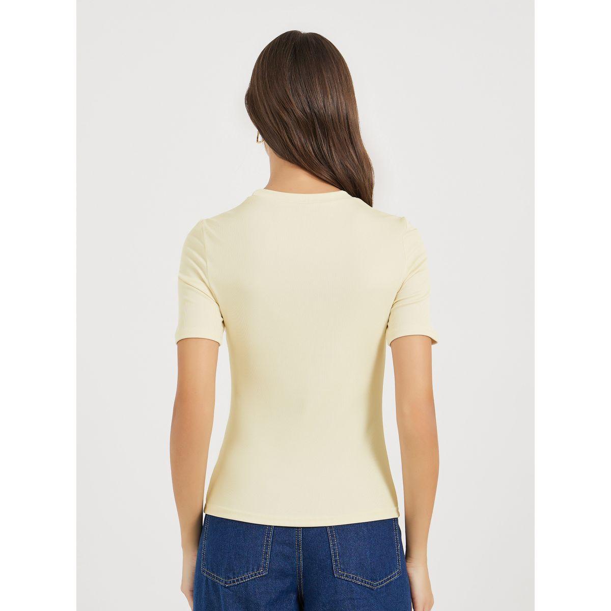 Styli Cut-Out Detail Fitted T-Shirt-women-clothing-tshirts-image-5