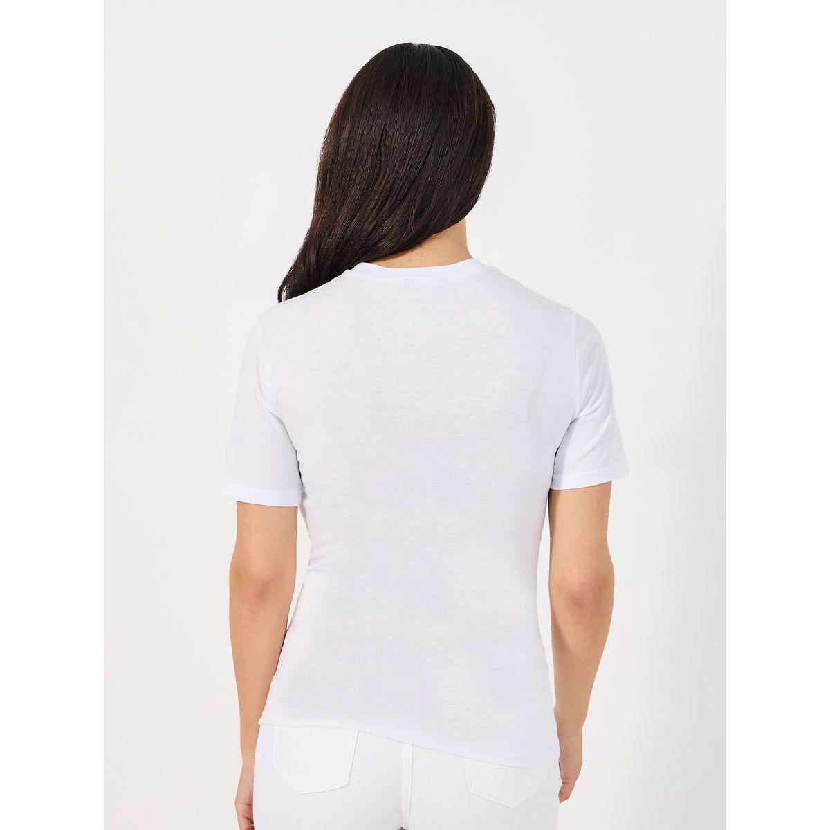 Styli Slim Fit Contrast Panel T-Shirt-women-clothing-tshirts-image-4