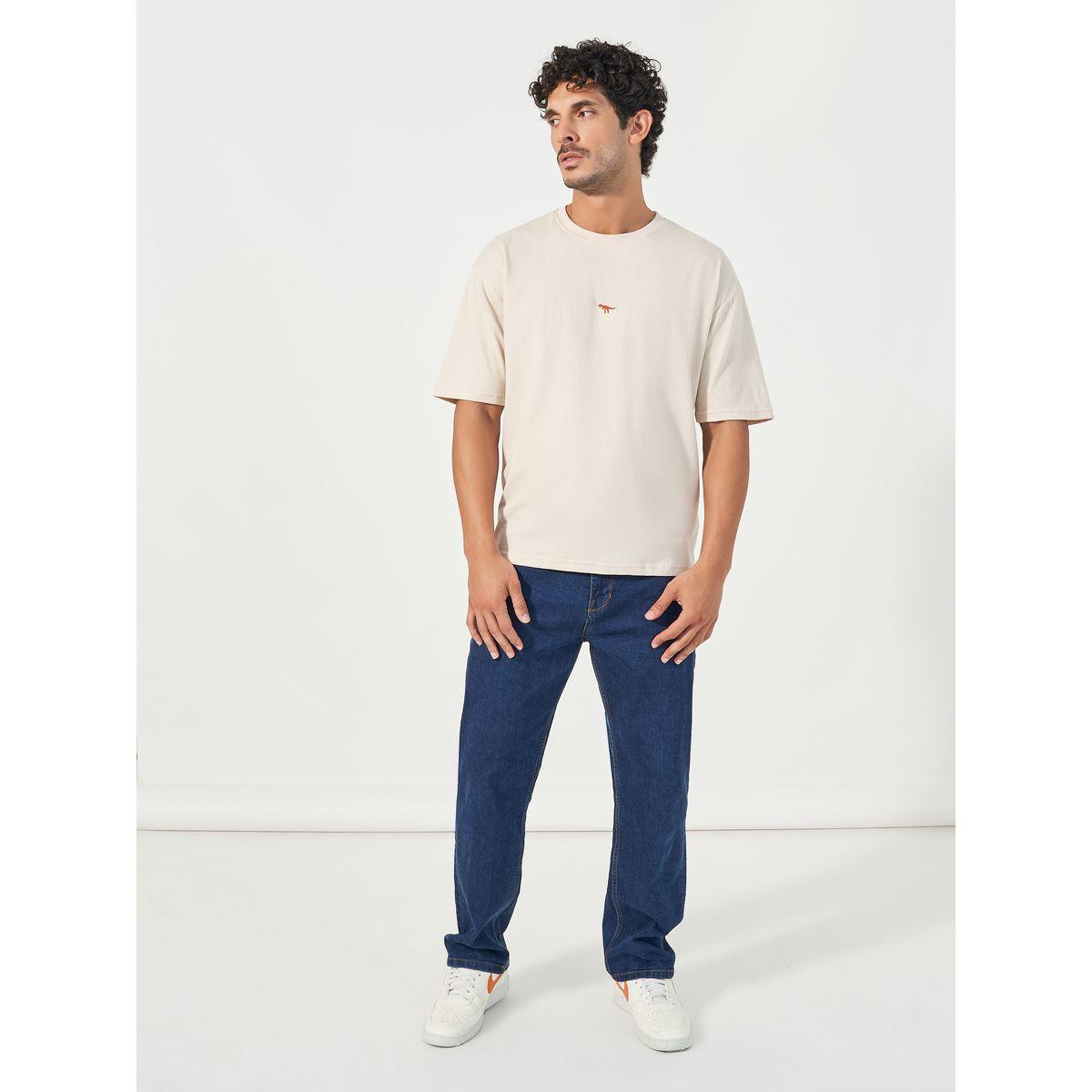 Styli Oversized Minimal Embroidery Detail T-Shirt-men-clothing-tshirtsandpolos-tshirts-image-2
