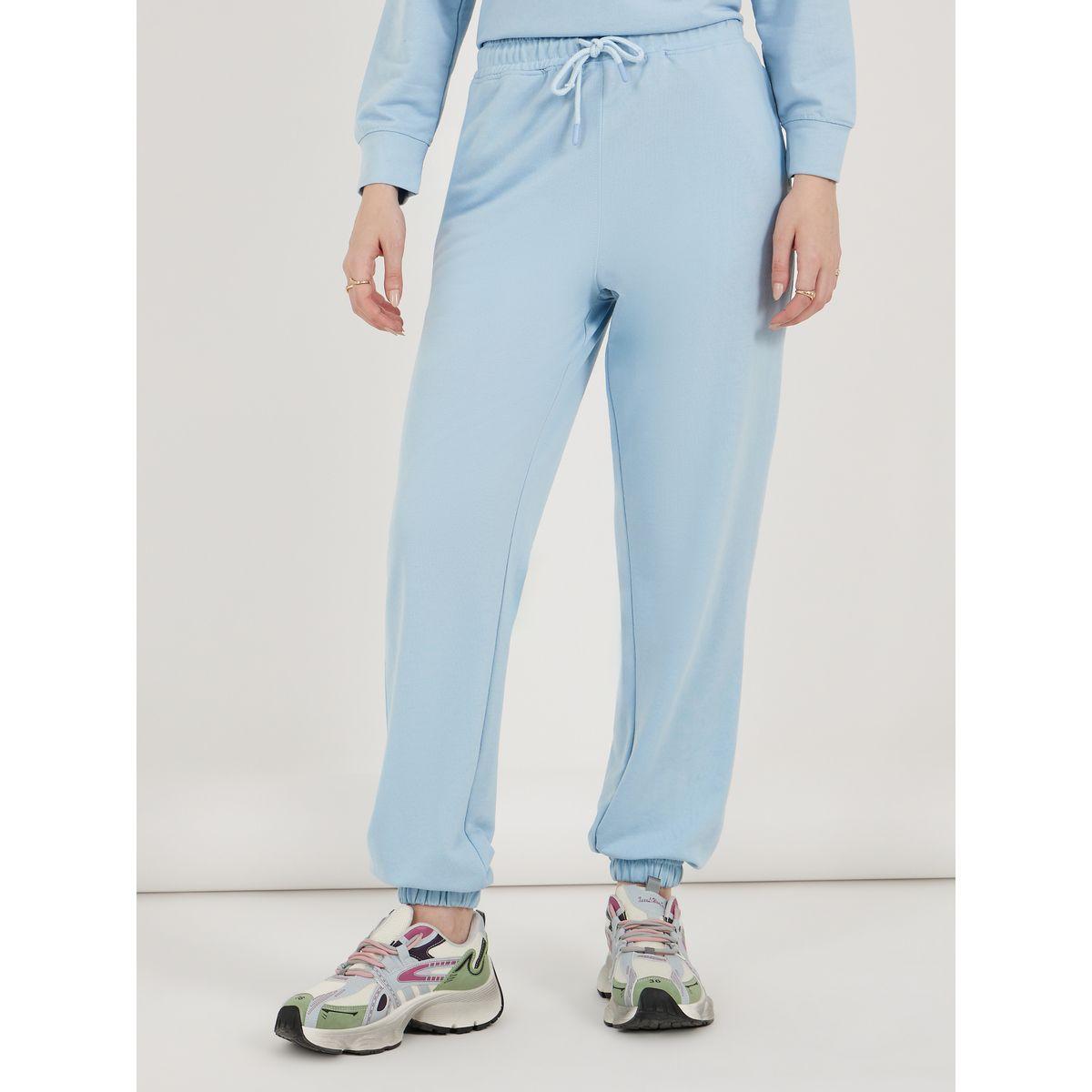 Solid Regular Fit Hoodie and Joggers with Drawstring Co-Ords-women-clothing-coordsets-image-5